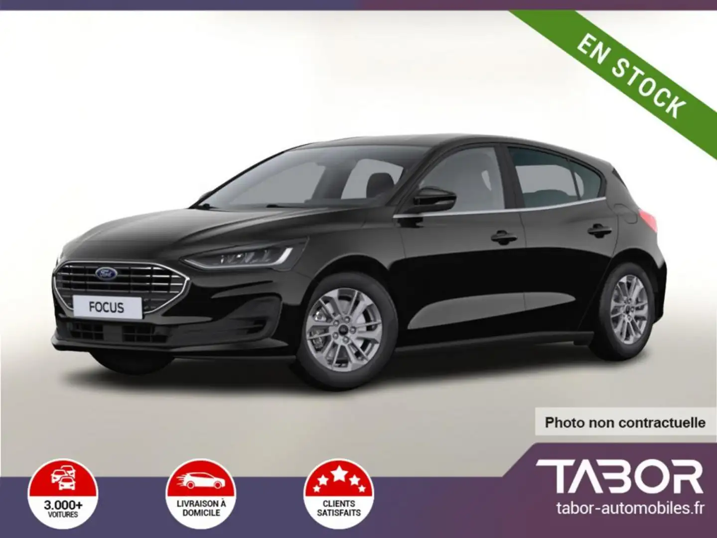Ford Focus 1.5 TDCi 115 A8 Tit X LED GPS cam Noir - 1