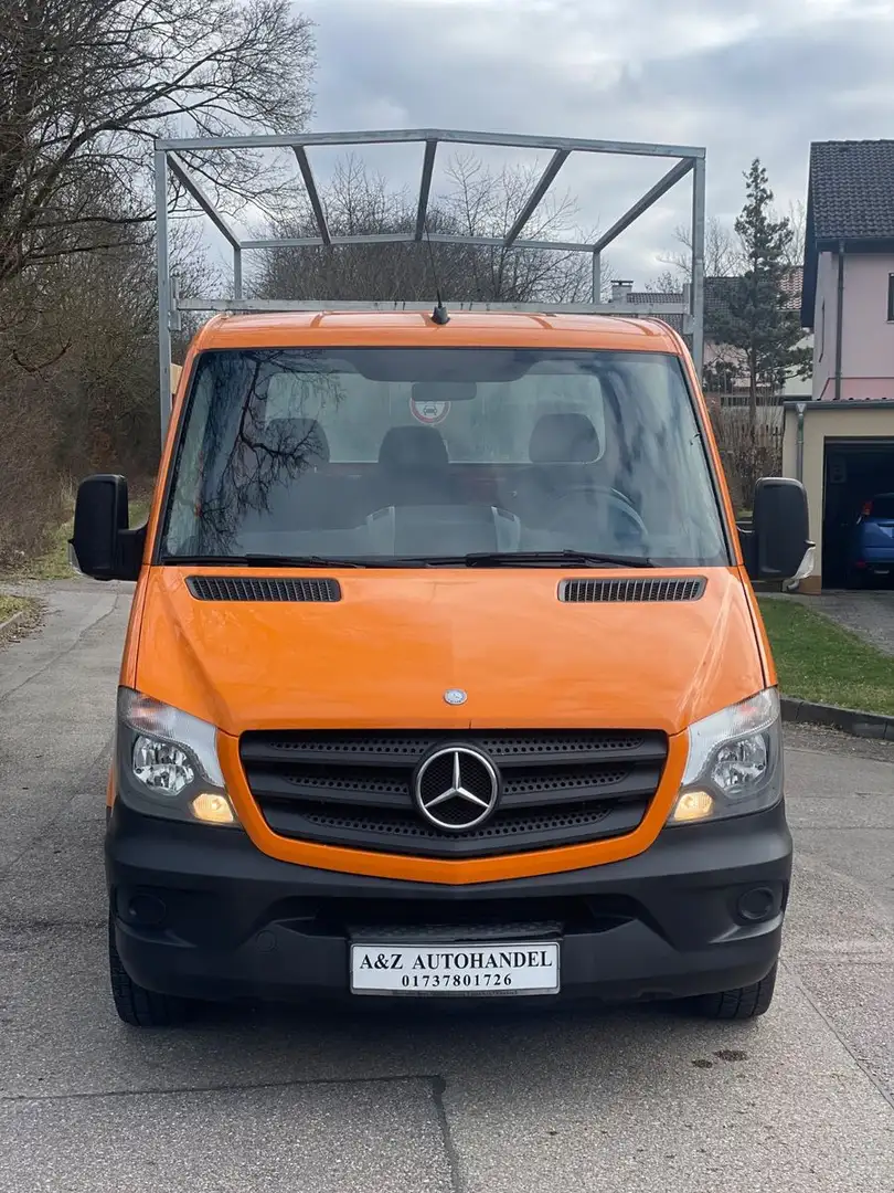 Mercedes-Benz Sprinter Pritsche+Plane 314 CDI- 99500km 1 Hand Orange - 2