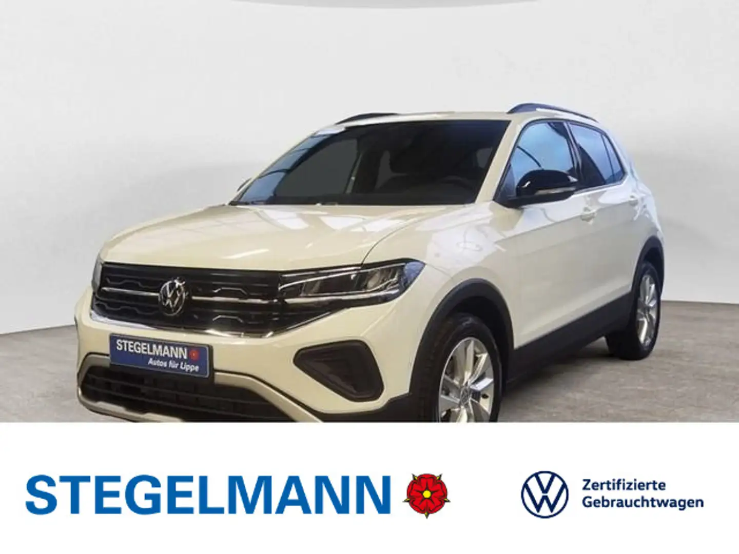 Volkswagen T-Cross 1.0 TSI DSG Goal *AHK*LED*Navi* Wit - 1