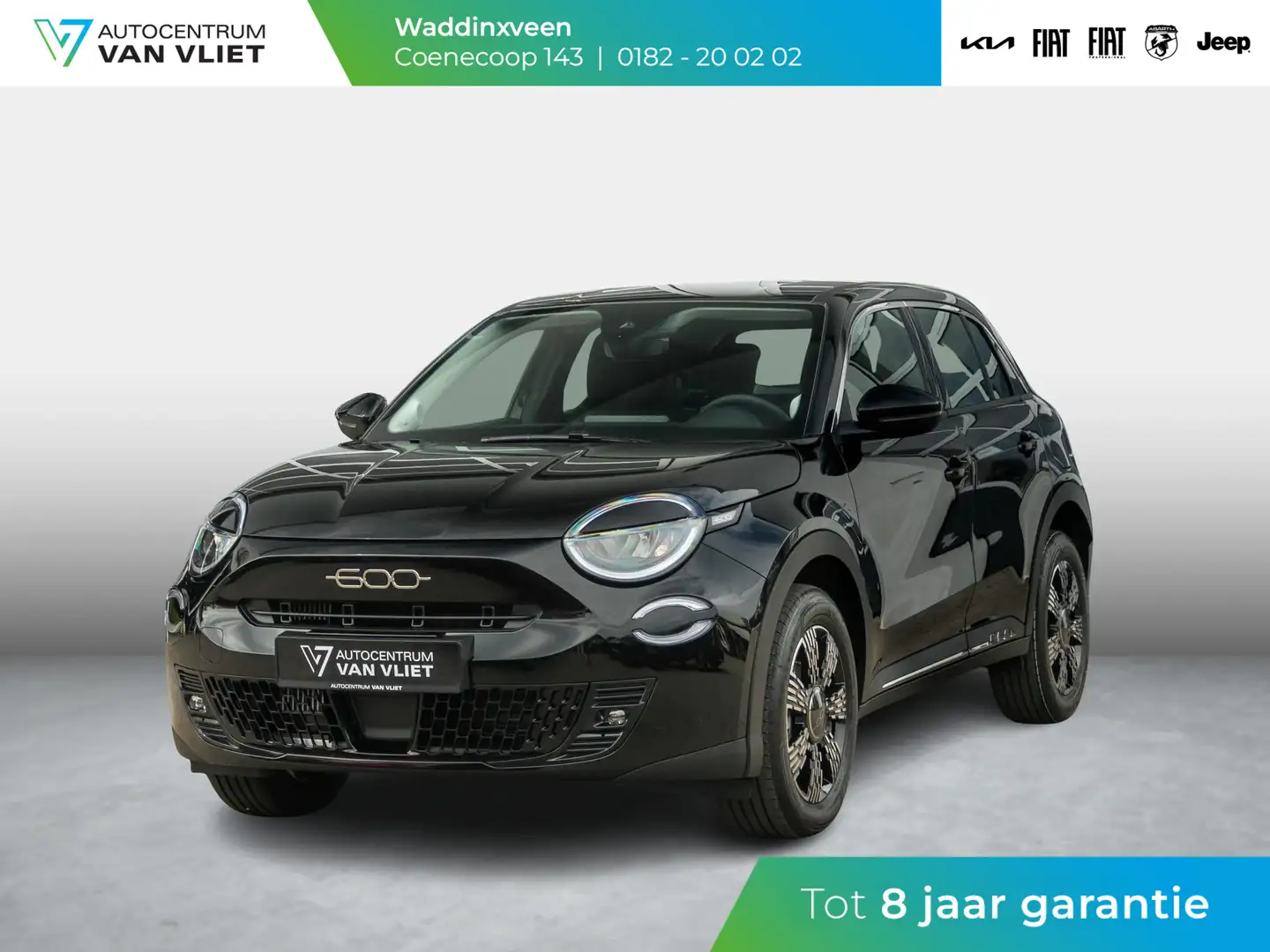 Fiat 600 1.2 Hybrid 110pk Black Edition | Uit voorraad leve Zwart - 1