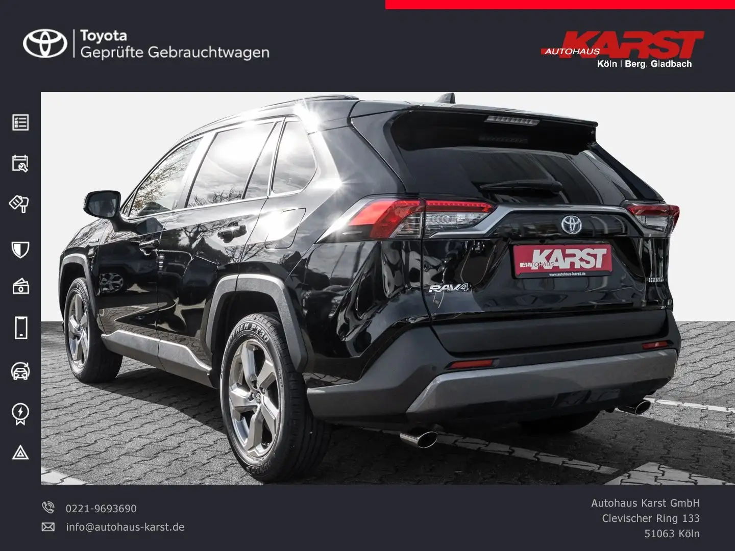 Toyota RAV 4 - 2.5 l Hybrid 4x2 Team D Noir - 2