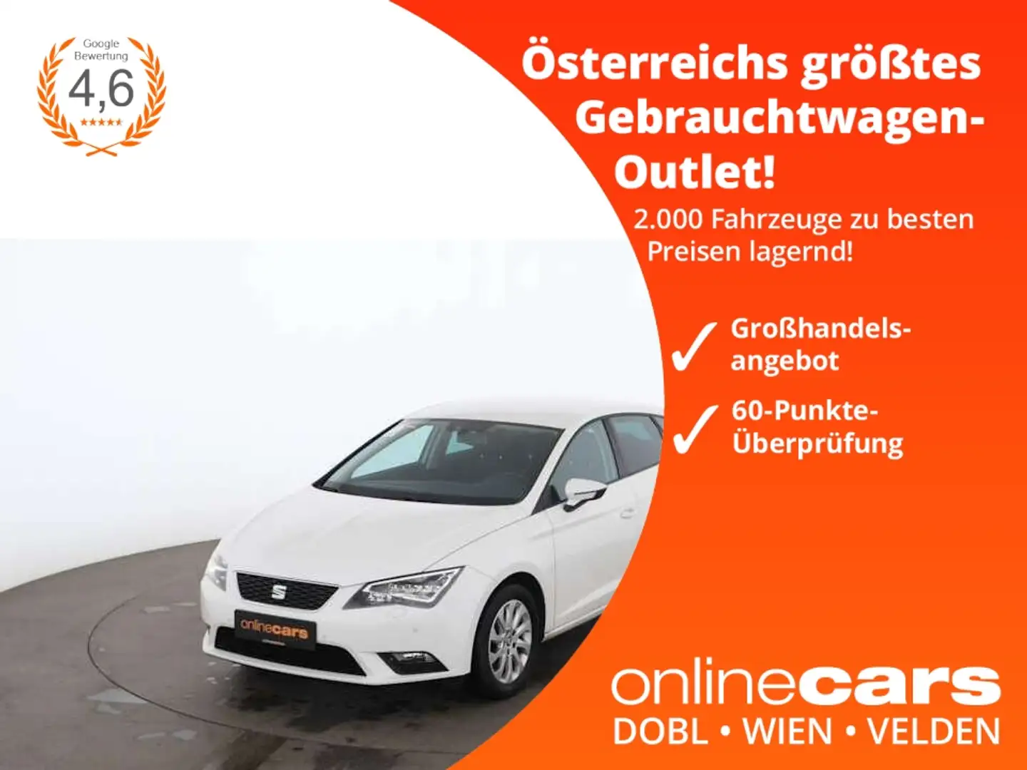 SEAT Leon 1.2 TSI Style LED SITZHZG TEMPOMAT PARKHILFE Weiß - 1