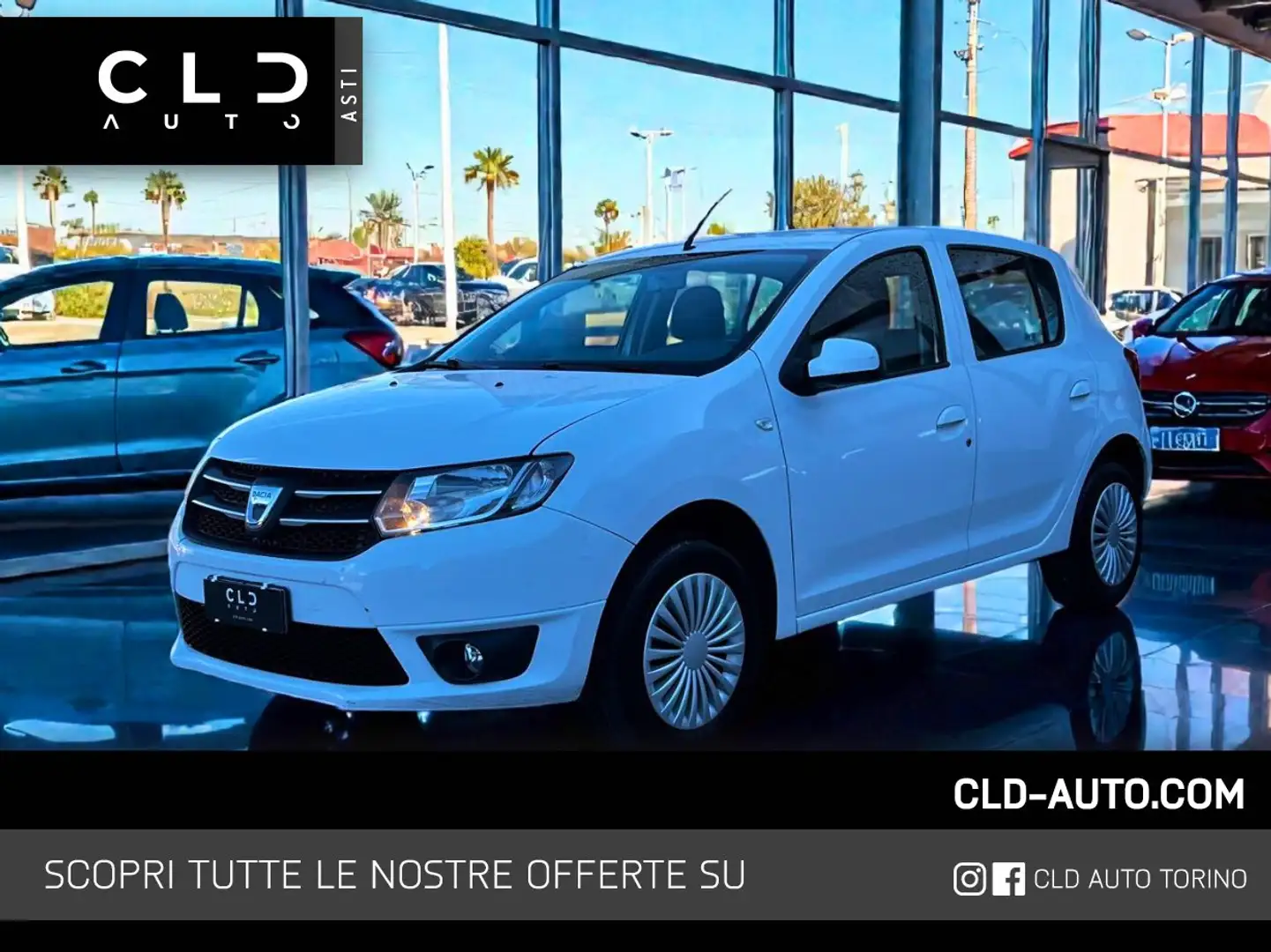 Dacia Sandero 1.2 Ambiance 75cv Weiß - 1