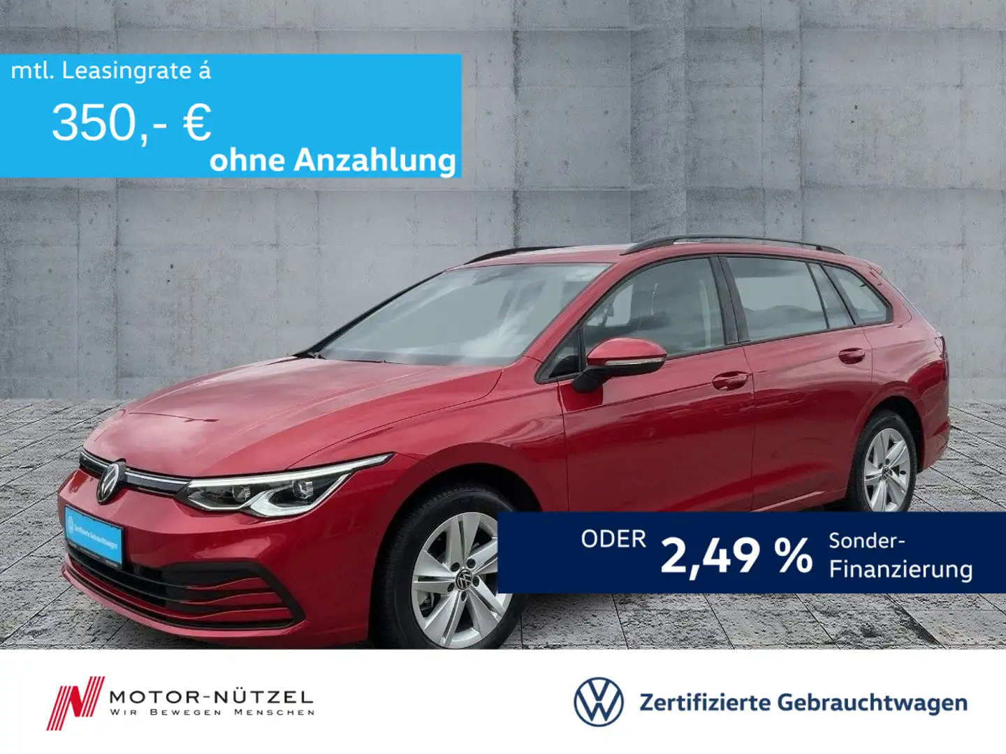 Volkswagen Golf Variant Golf VIII Variant 2.0 TDI DSG LIFE 5JG+NAVI+AHK Rouge - 1