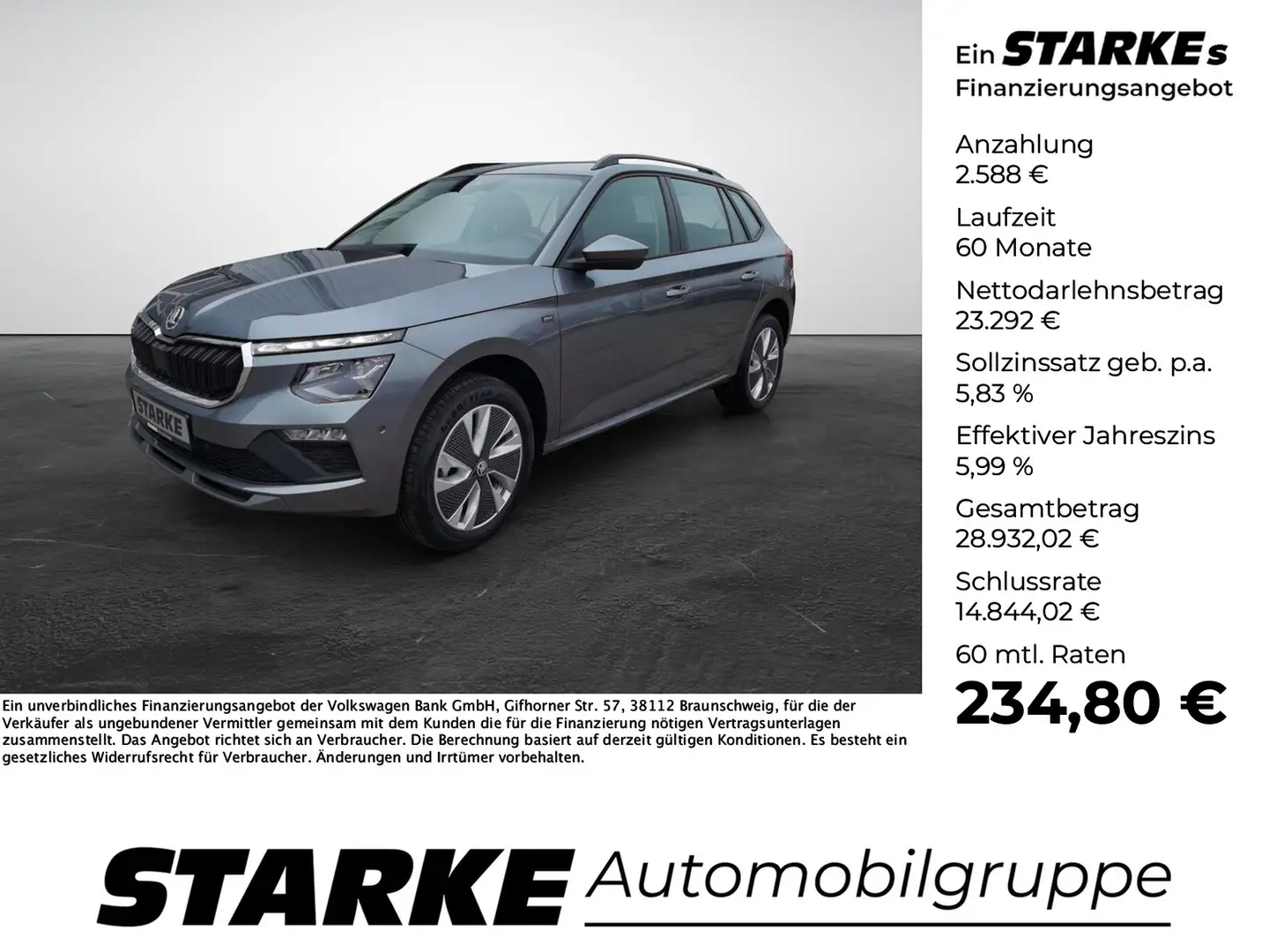 Skoda Kamiq 1.0 TSI Drive Selection Grau - 1