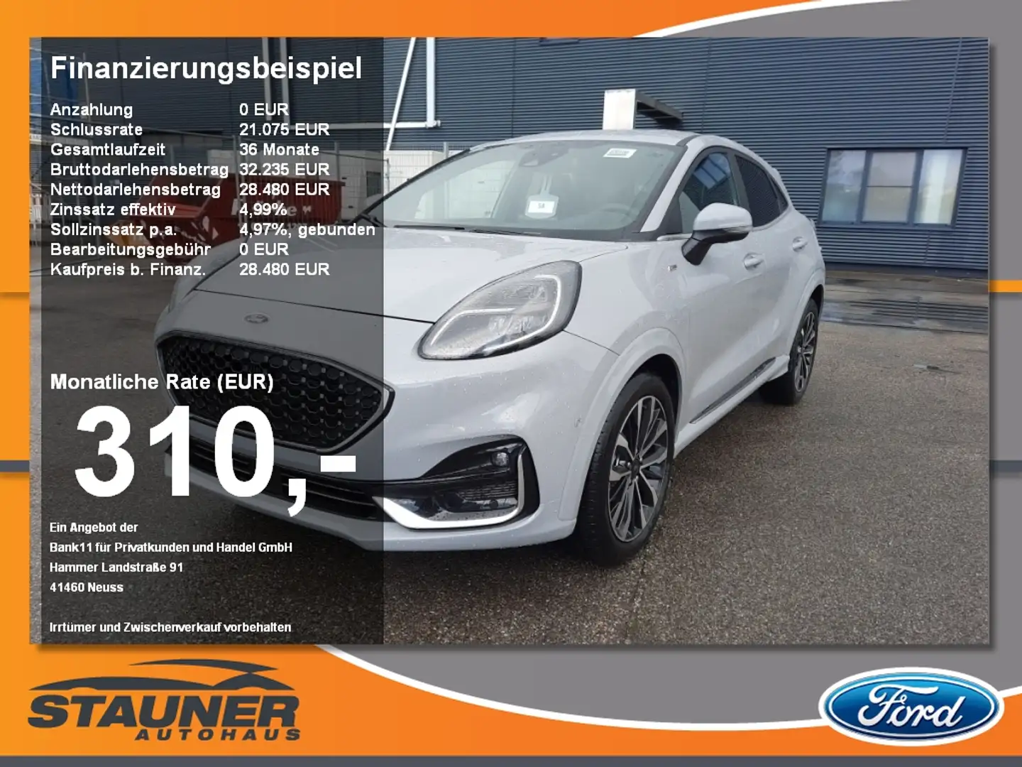 Ford Puma ST-Line Vignale 1.0 EcoBoost MHEV Navi Gris - 1