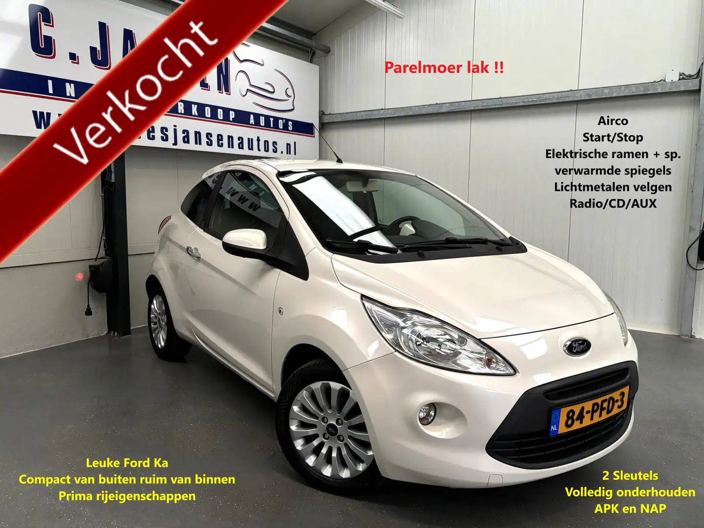 Ford Ka/Ka+ 1.2 Titanium X start/stop | Airco | Lichtmetalen v Wit - 1