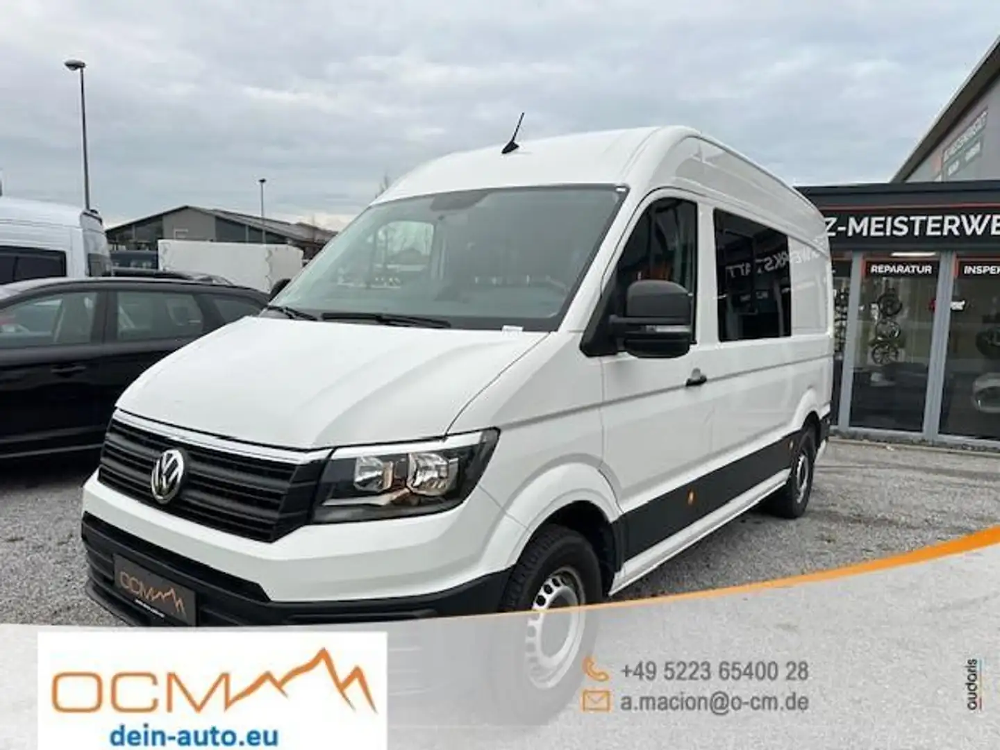 Volkswagen Crafter Kasten 35 mittellang Hochdach RWD AHK Weiß - 1