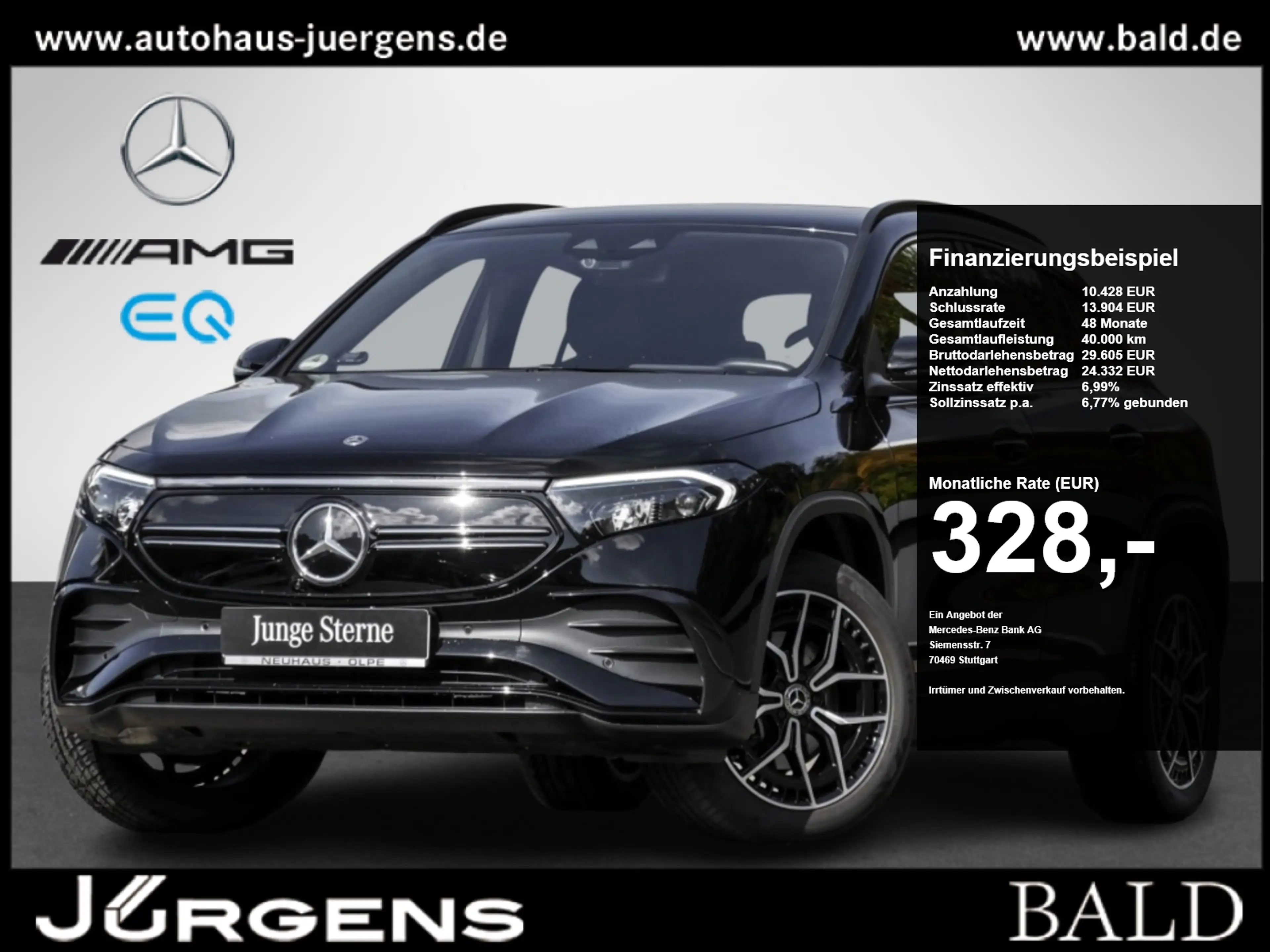 Mercedes-Benz EQA 250 AMG-Sport/AHK/360/HUD/Night/Keyl/Ambi/19