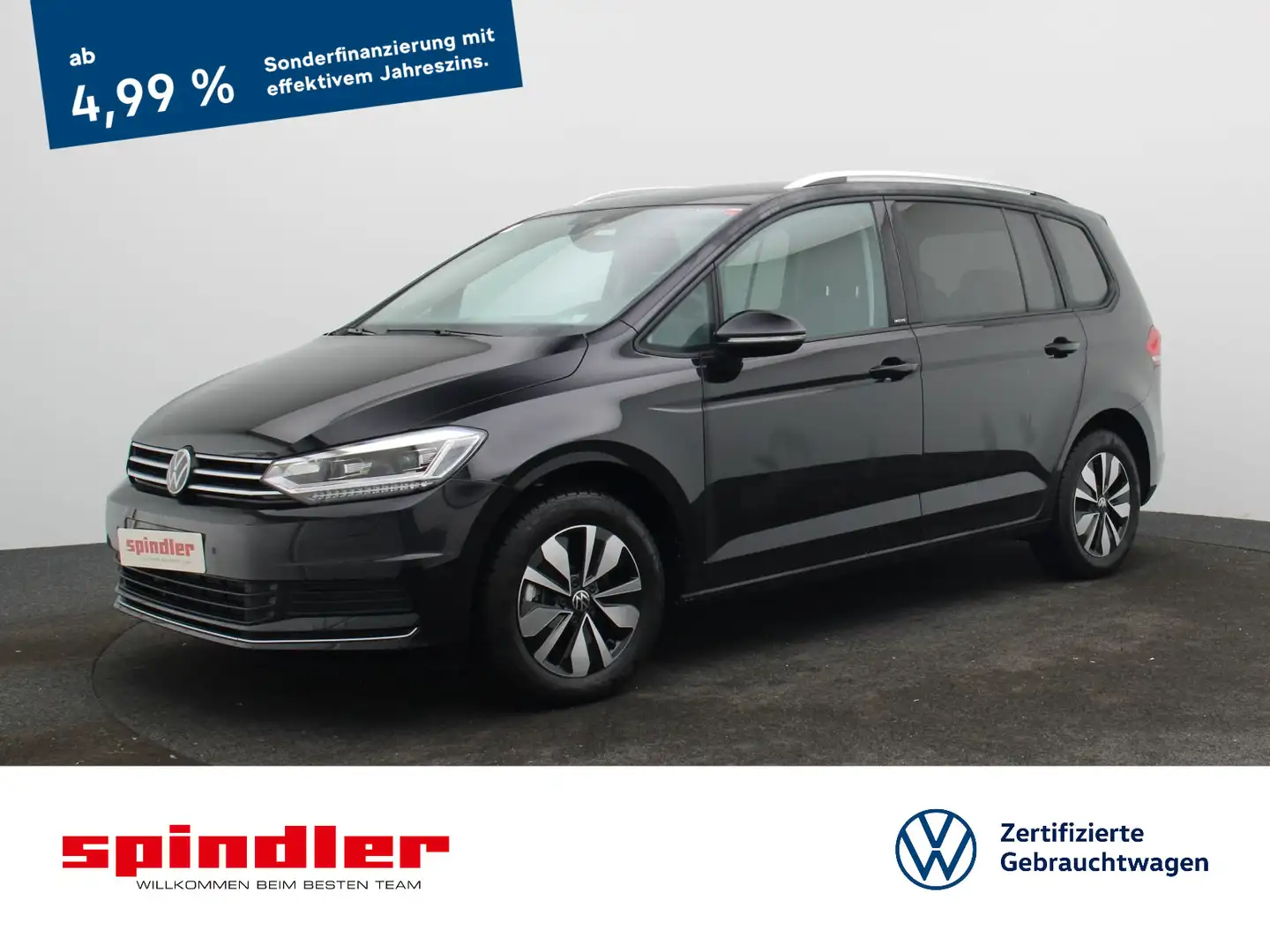Volkswagen Touran Comfortline 1.5 TSI DSG / LED, ACC, AHK Schwarz - 1