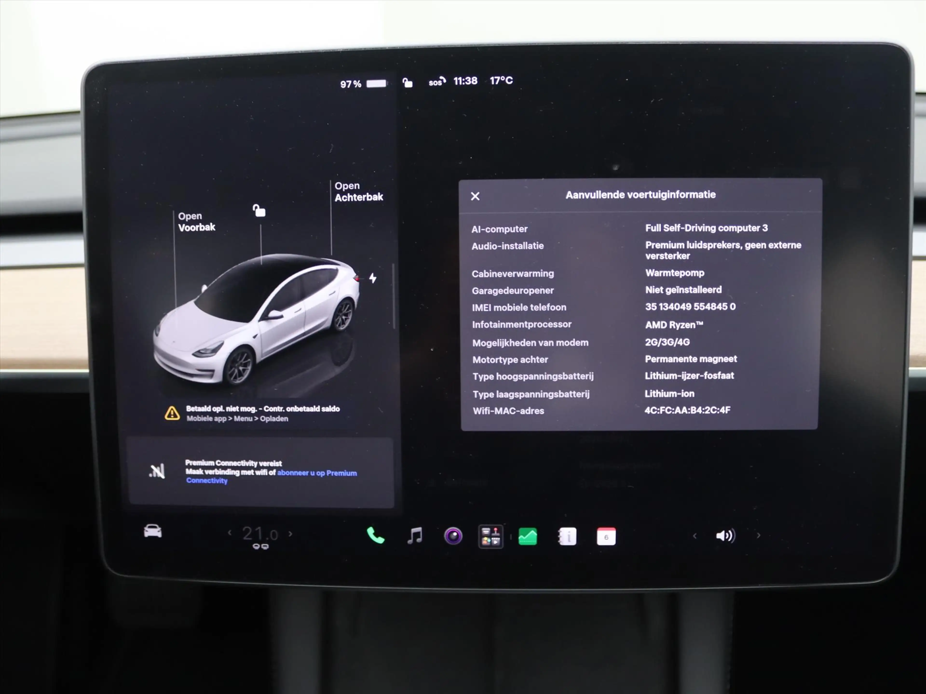 Tesla Model 3 Standard RWD Plus UPGRADE 94.7% SoH [ LFP-ACCU+WAR — photo 34