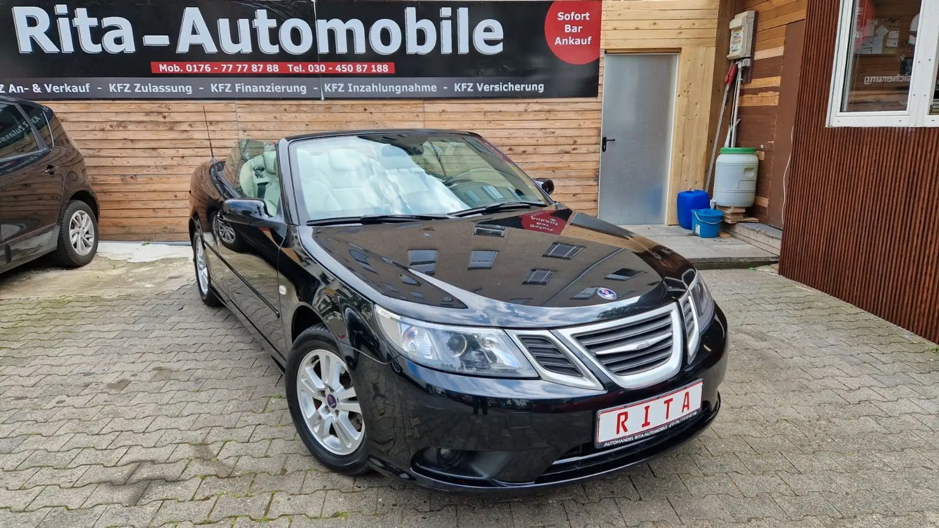 Saab 9-3 1.8t Cabriolet, Nichtraucher, SHZ, 2 Hand Чорний - 1
