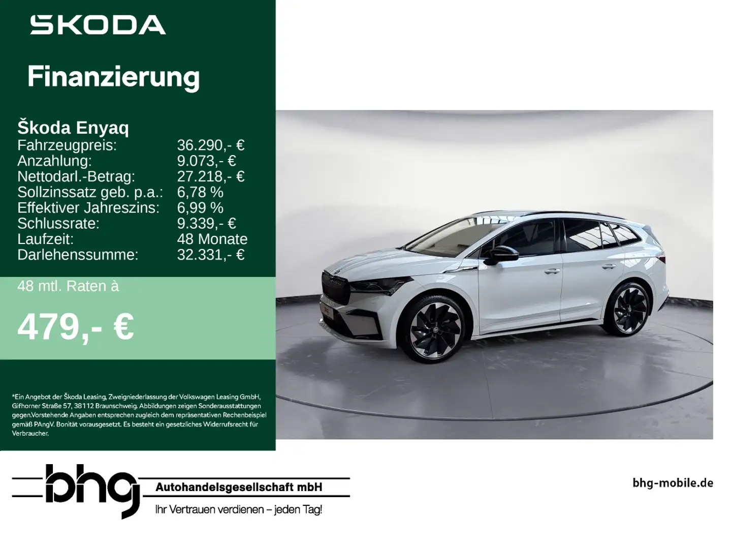Skoda Enyaq iV 80x Weiß - 1