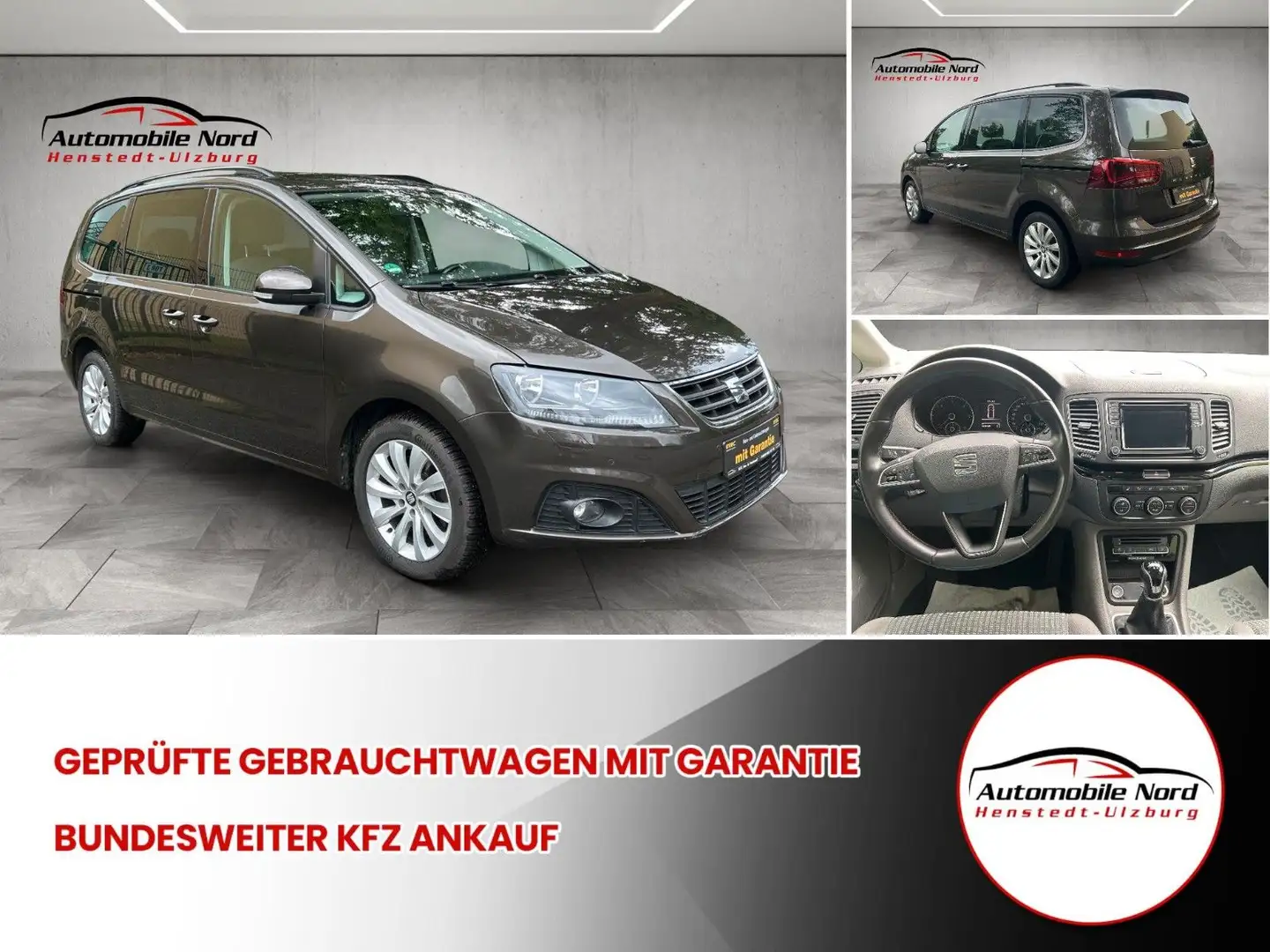 SEAT Alhambra Style 2.0 TDI ZAHNRIEMEN NEU + TÜV NEU smeđa - 1