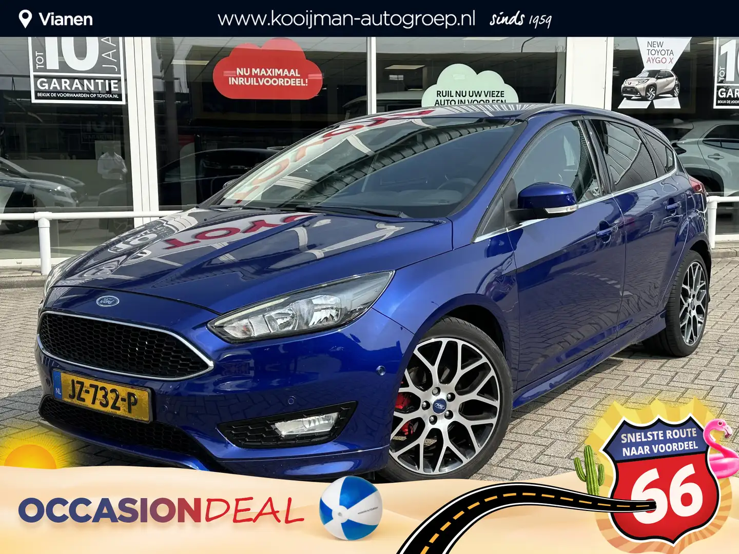 Ford Focus 1.0 Titanium Sport, zeer nette auto, volledig onde Blauw - 1