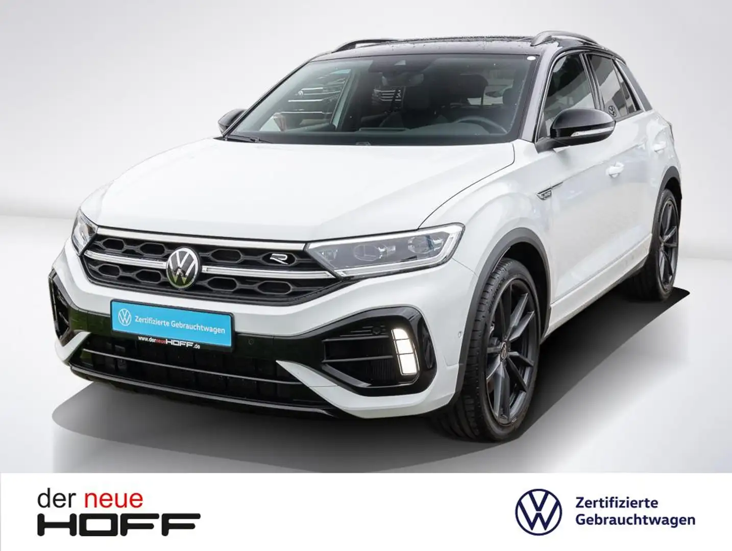Volkswagen T-Roc 2.0 TSI DSG R 4Motion Navi AHK Panorama Black-Styl Weiß - 1