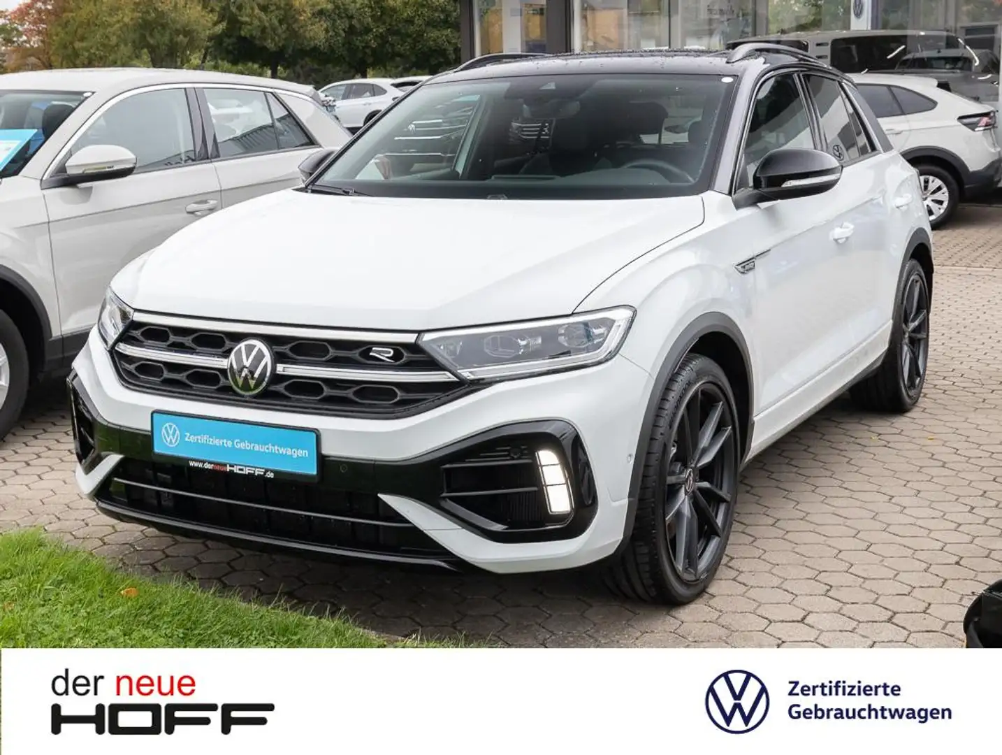 Volkswagen T-Roc 2.0 TSI DSG R 4Motion Navi AHK Panorama Black-Styl Weiß - 1