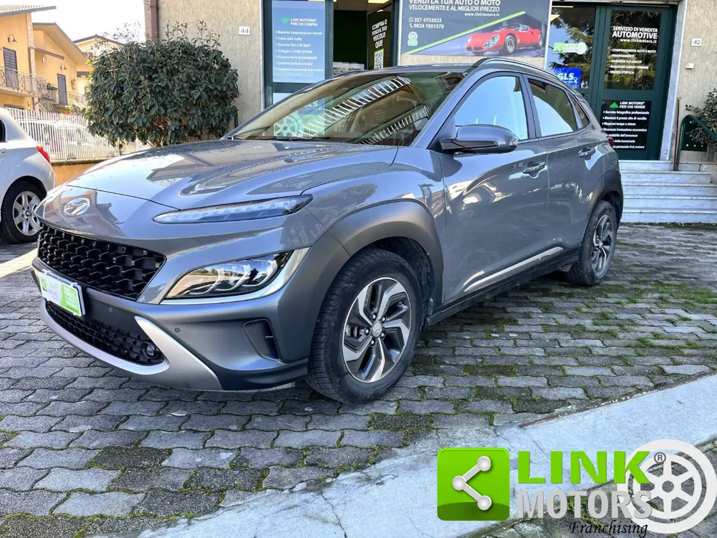 Hyundai KONA HEV 1.6 DCT XLine Gris - 1