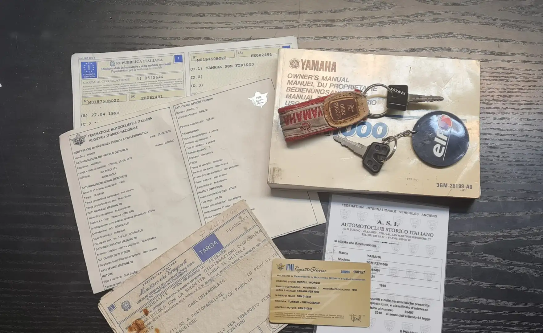 Yamaha FZR 1000 exup Azul - 1