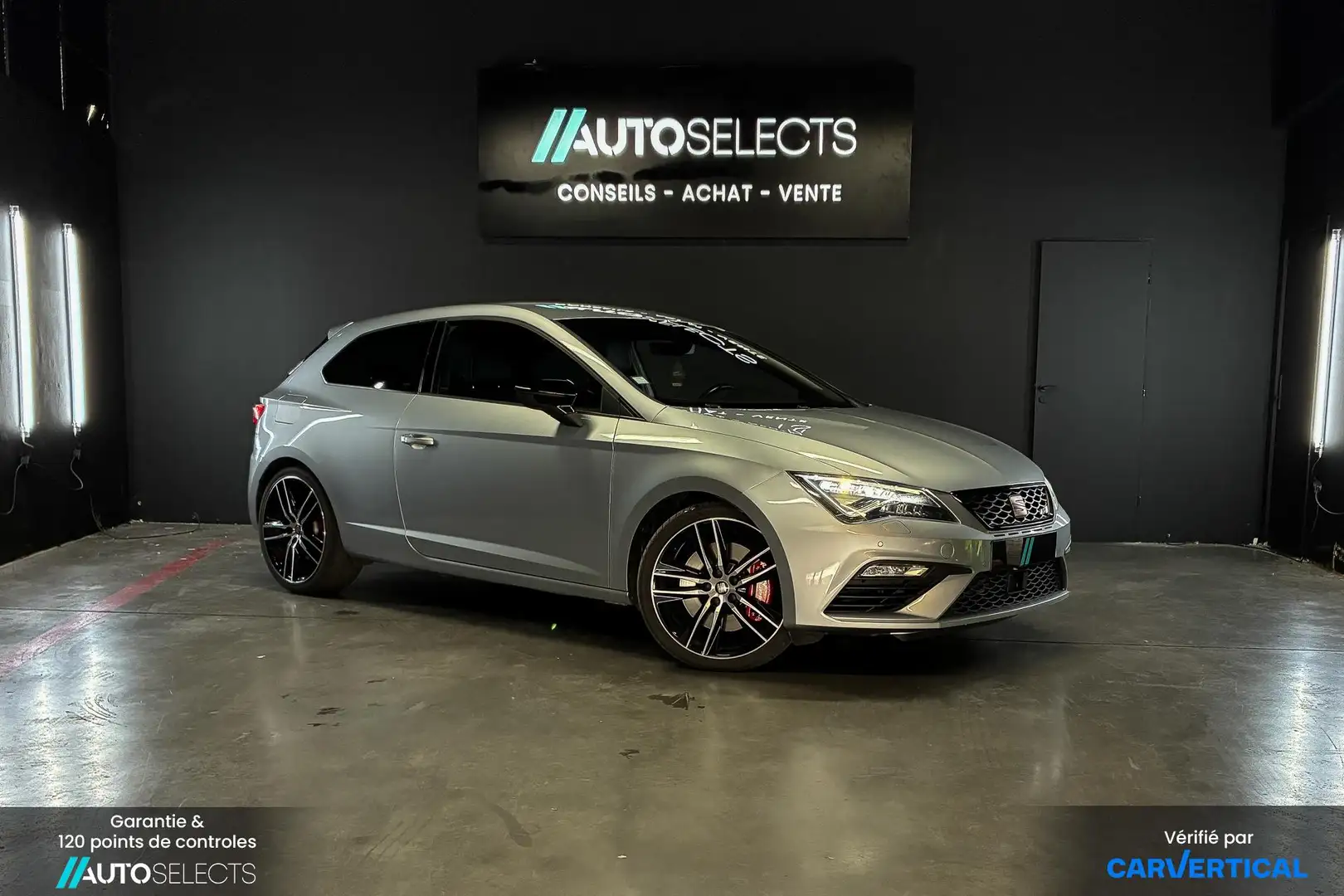 SEAT Leon CUPRA 2,0 TSI 300cv DSG6 | Carvertical Disponible  Gris - 1