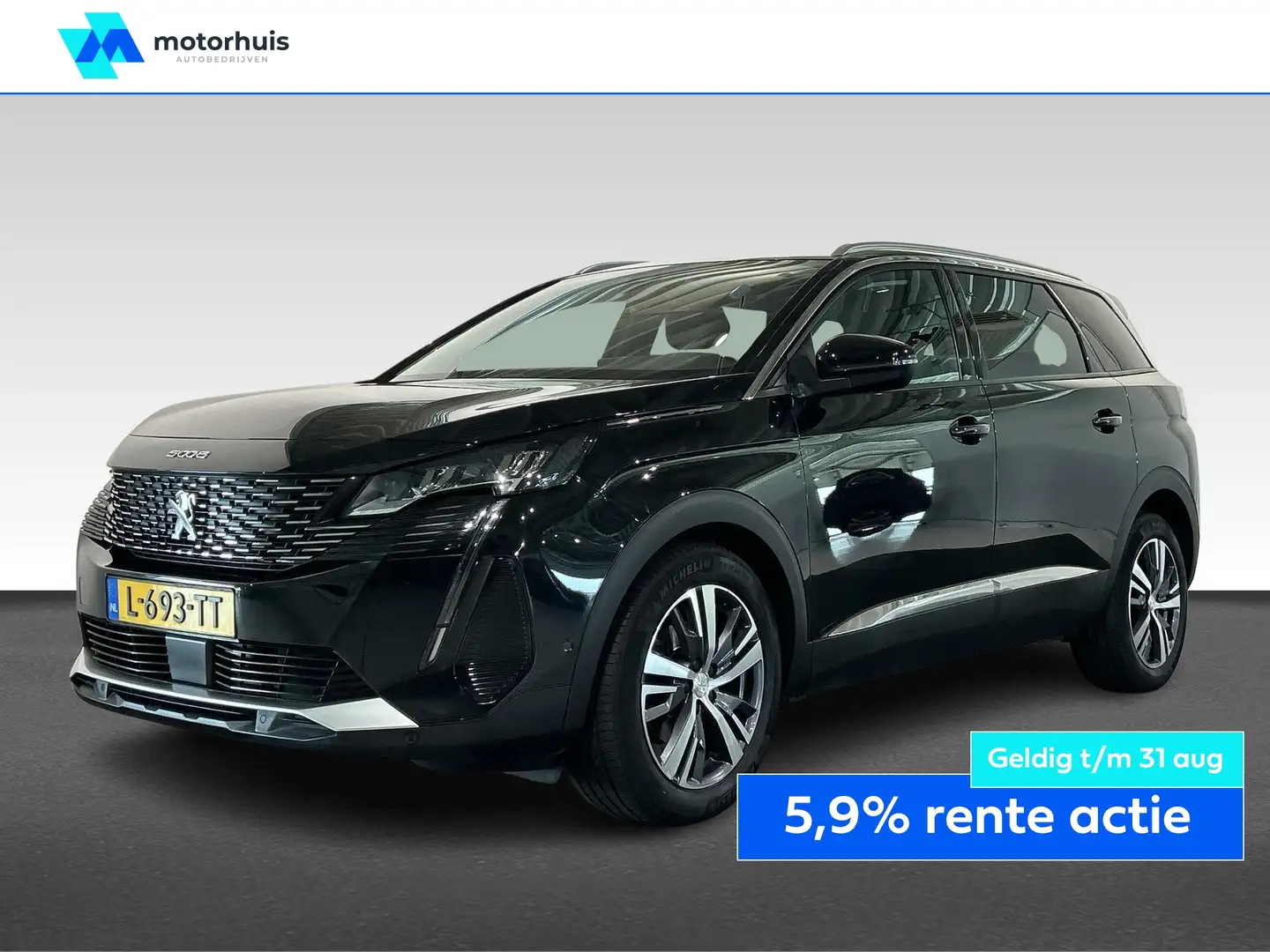 Peugeot 5008 1.2 PureTech 130pk EAT8 Blue Lease Allure 7-persoo Nero - 1