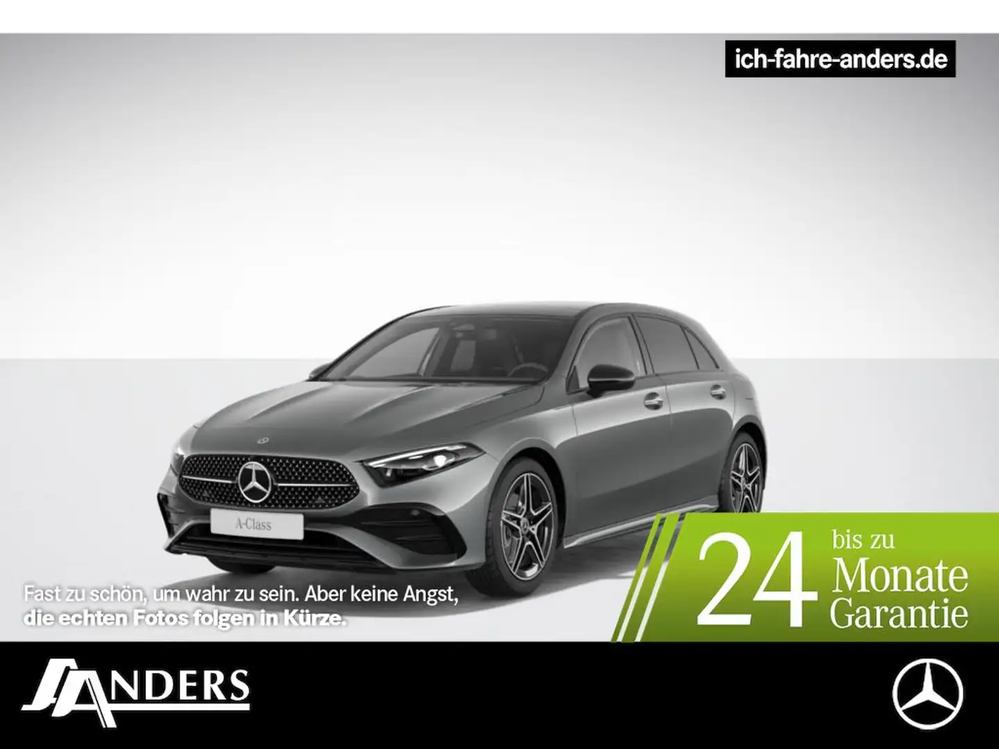 Mercedes-Benz A 200 AMG+Pano+SHZ+PDC+Night+SpurW+S-Sitz+KAME. Gris - 1