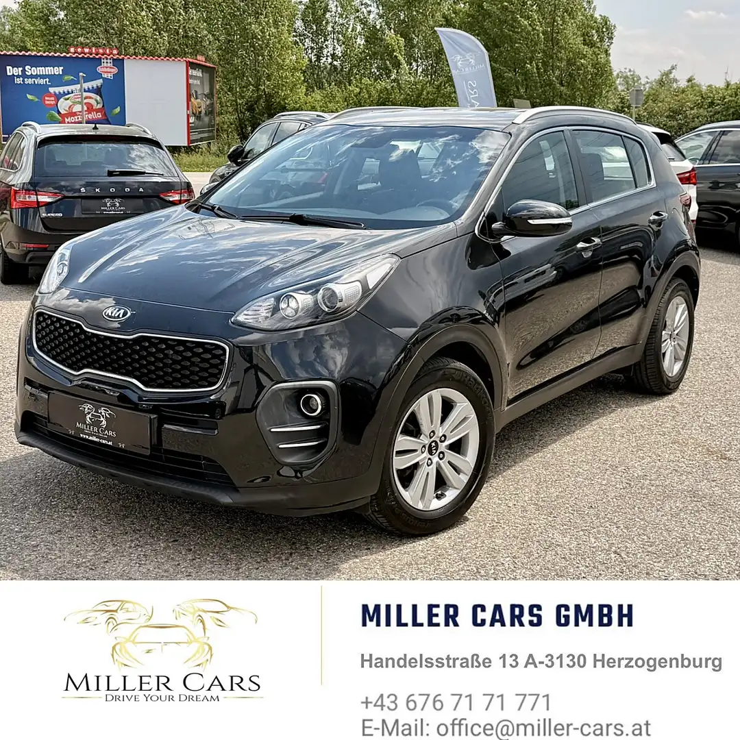 Kia Sportage 1,7 CRDI ISG Silber DCT*Erstbesitz* Schwarz - 2