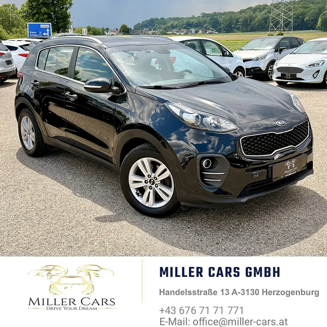 Kia Sportage 1,7 CRDI ISG Silber DCT*Erstbesitz* Schwarz - 1
