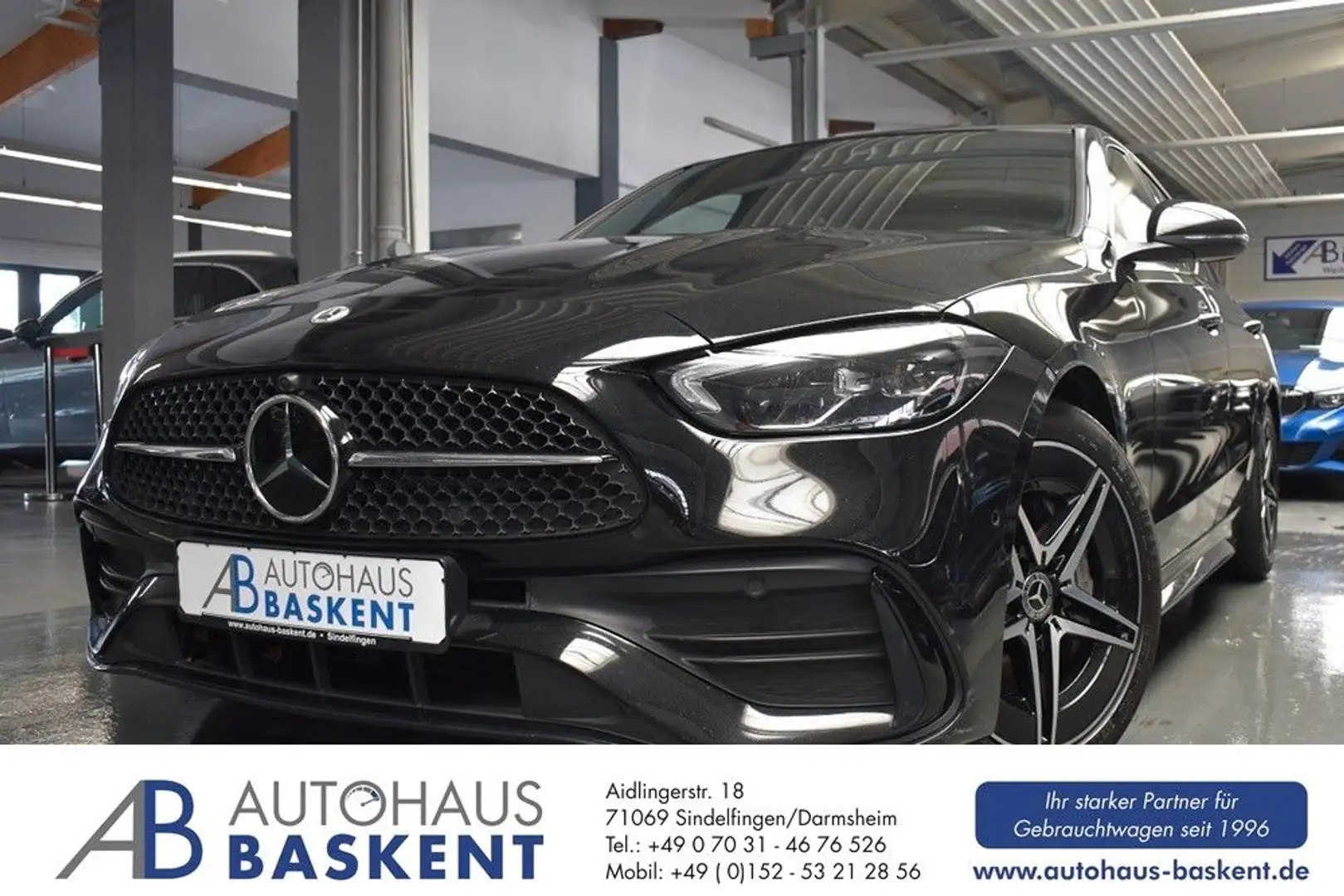 Mercedes-Benz C 220 d AMG LINE*NIGHT-PAKET*PANORAMA*LED*KAMERA Fekete - 1