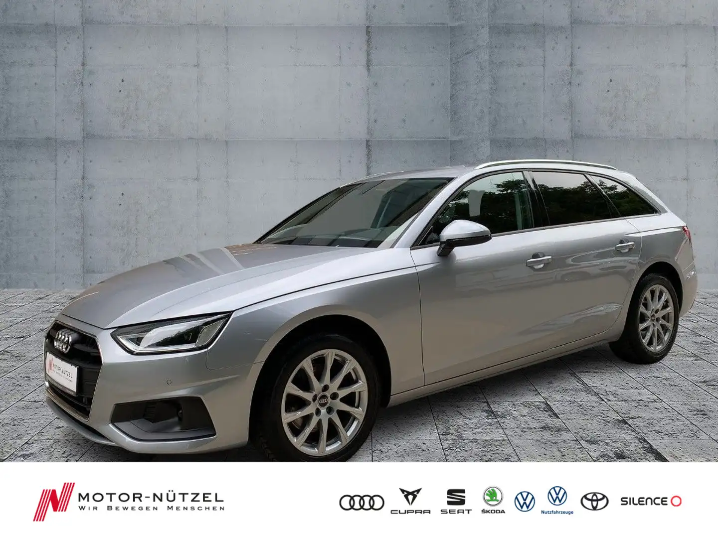 Audi A4 35 TDI S-TR LED+NAVI+AHK+ACC+2xPDC+SHZ Silber - 1