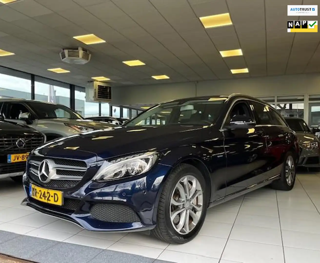 Mercedes-Benz C 350 Estate e Lease Edition/Camera/NAP/Stoelverwarming/ Blauw - 1