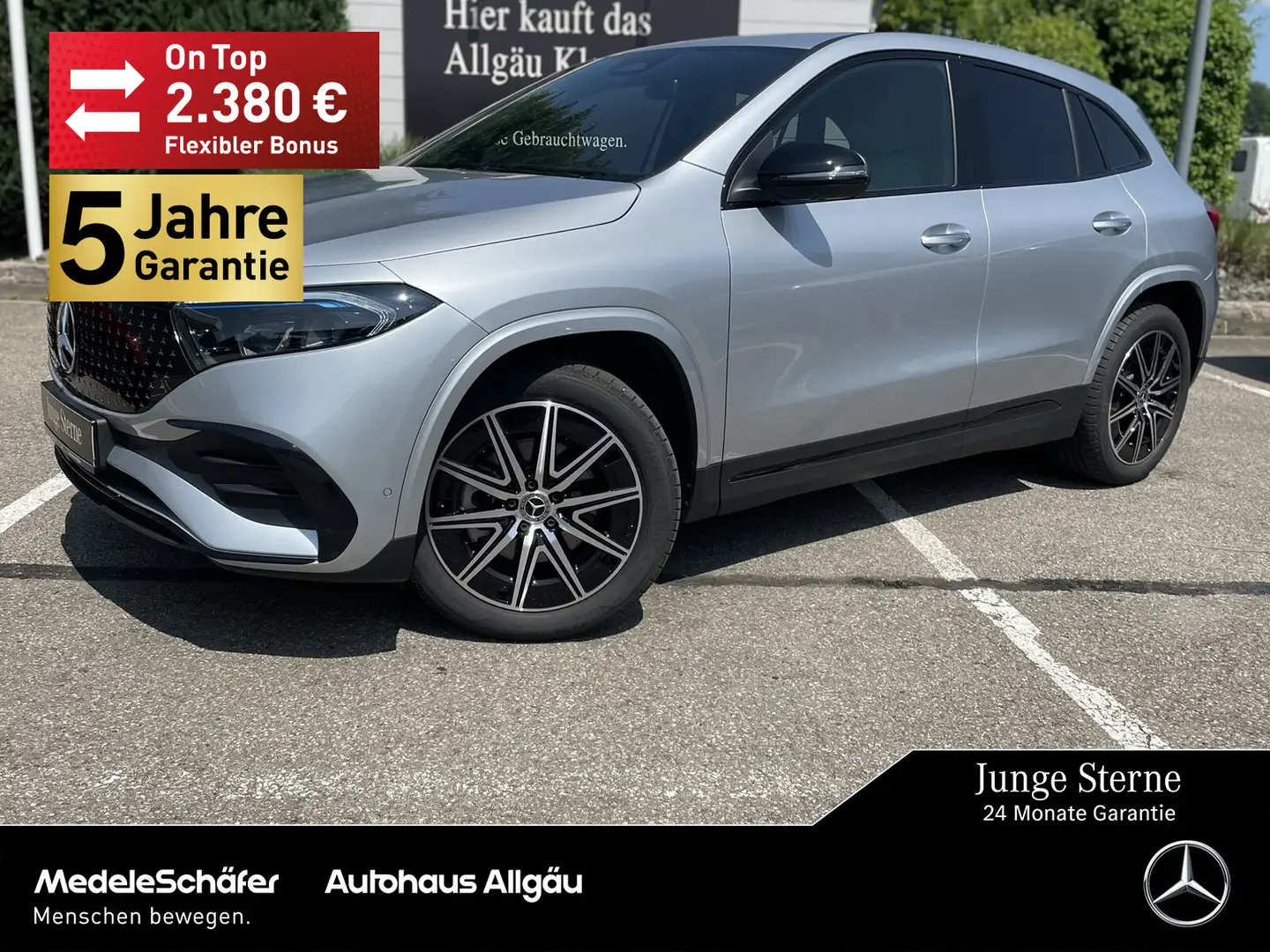 Mercedes-Benz EQA 350 EQA 350 4M AMG Night 19" KeylessGO 360° LED NP67 Silber - 1