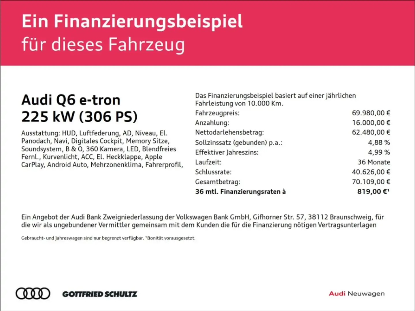 Audi Q6 e-tron performance tec pro Pano uvm E-Volution Schwarz - 2