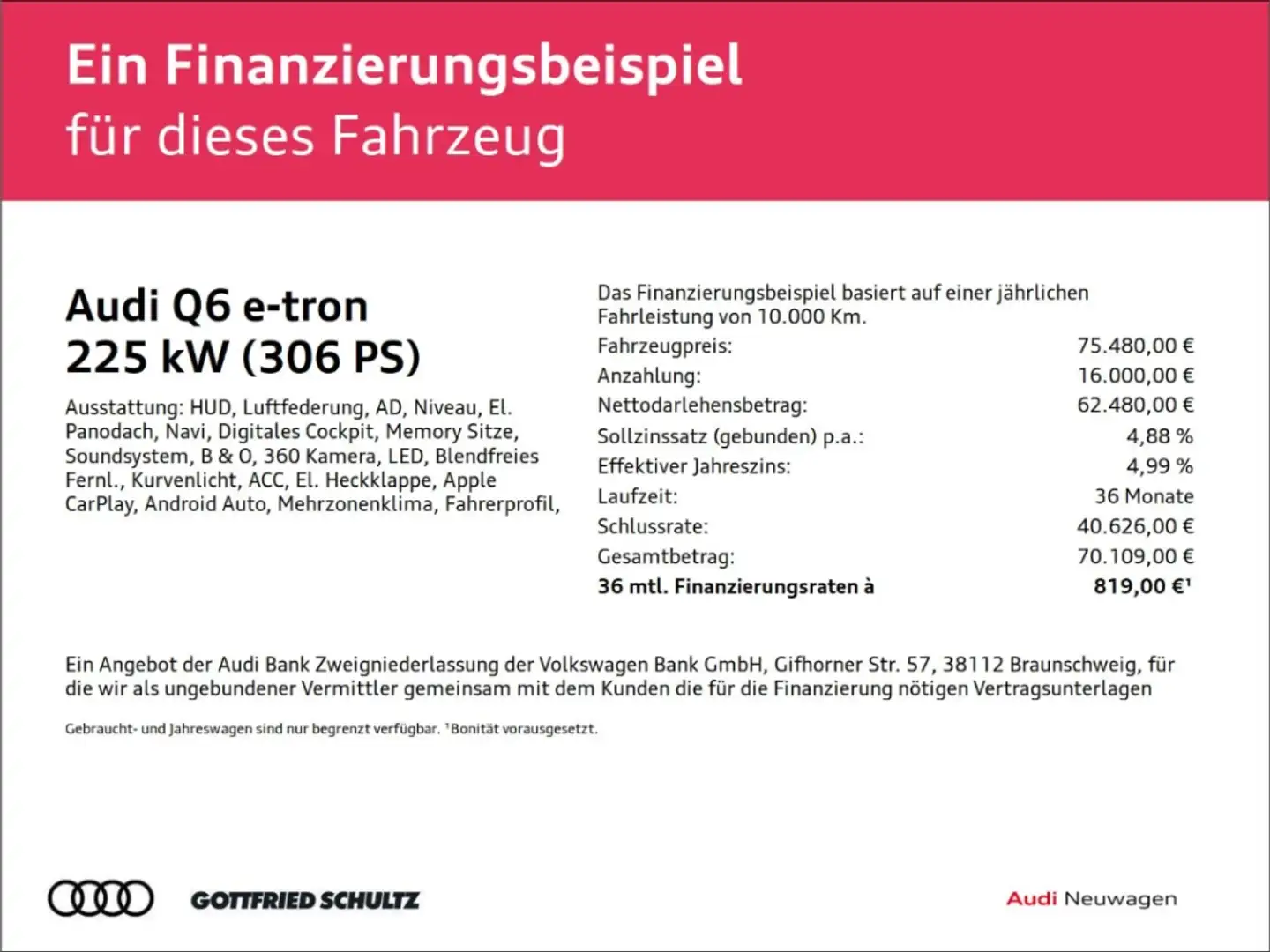 Audi Q6 e-tron performance tec pro Pano uvm E-Volution Schwarz - 2