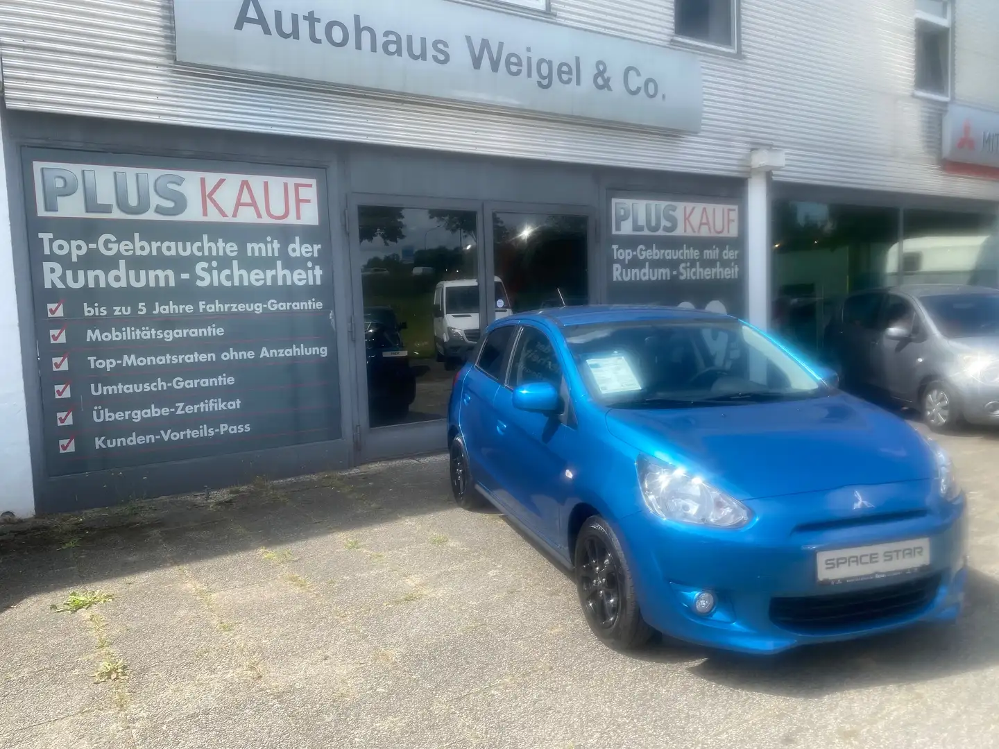 Mitsubishi Space Star Diamant Edition+   NUR 48200 Km Blau - 1