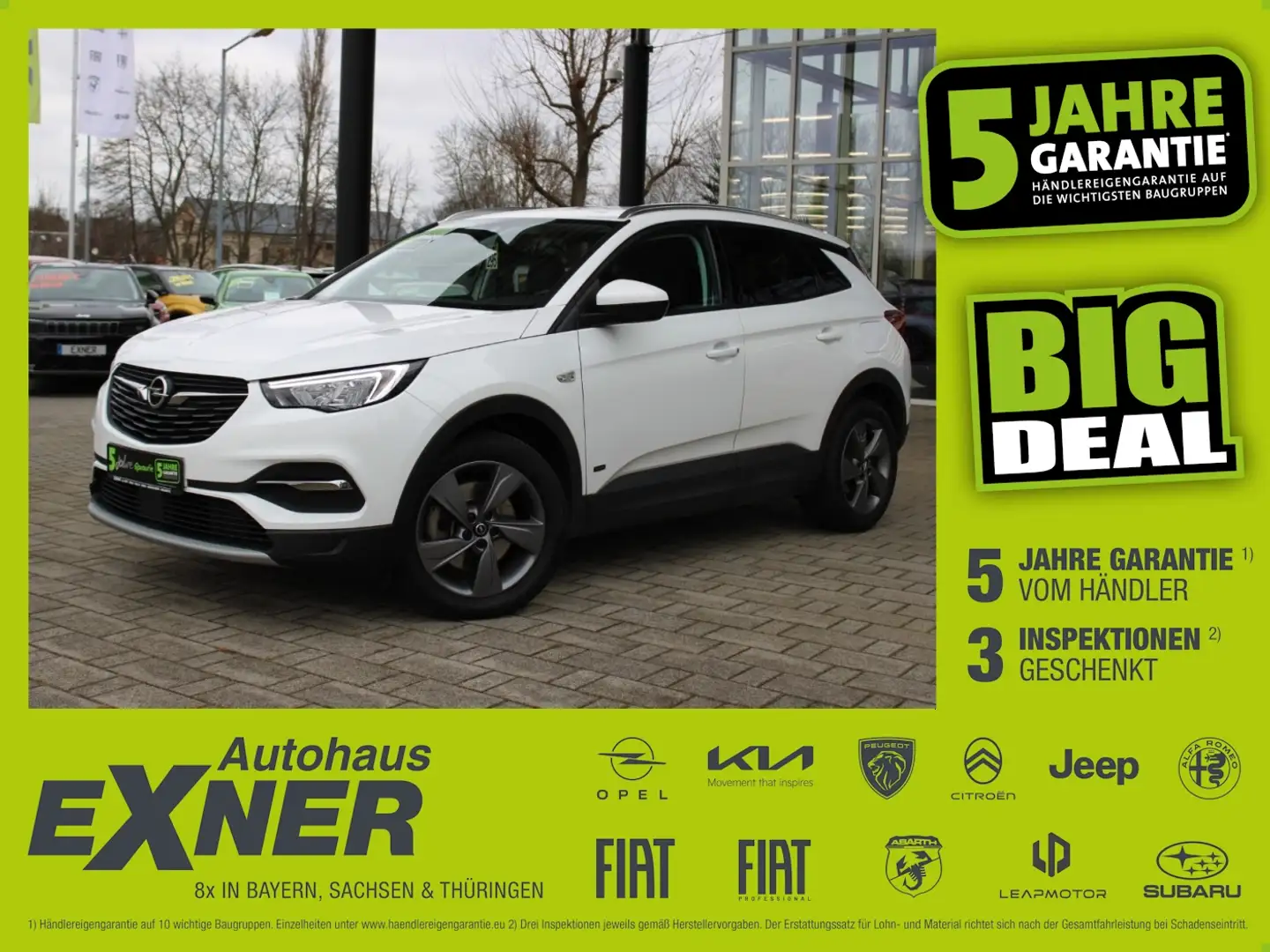 Opel Grandland X 1.6 Turbo Hybrid ELEGANCE Navi. LED Blanc - 1