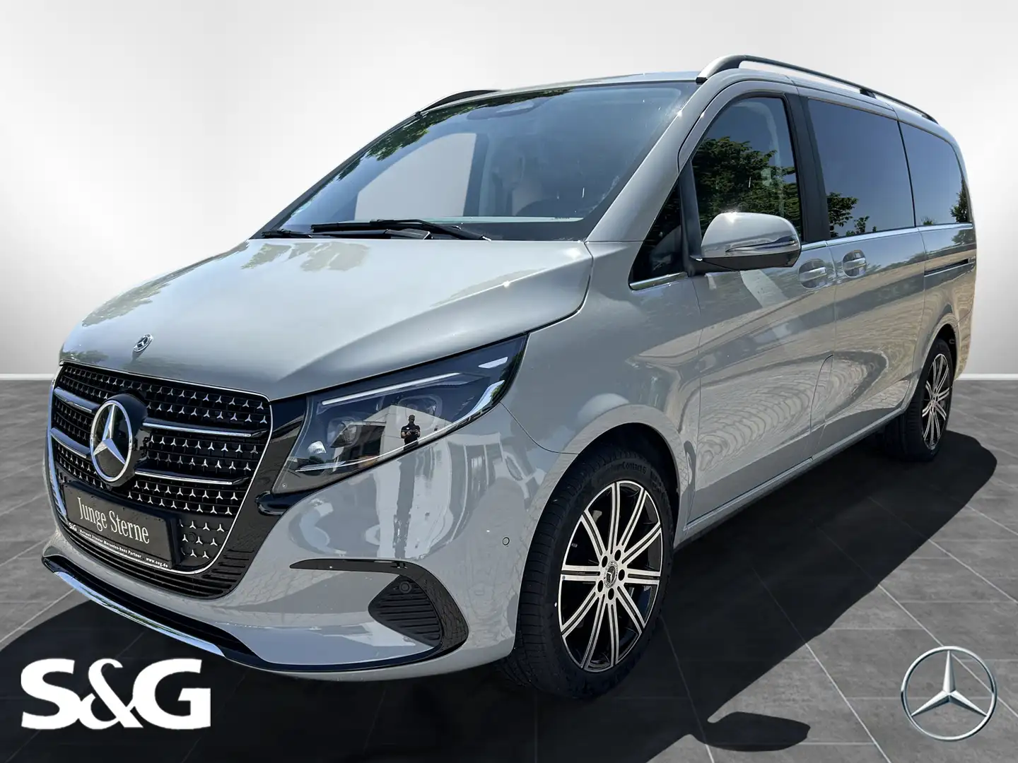 Mercedes-Benz V 250 d 4M AVANTGARDE Lang Sitzhzg.+Totwink+AHK Gris - 1