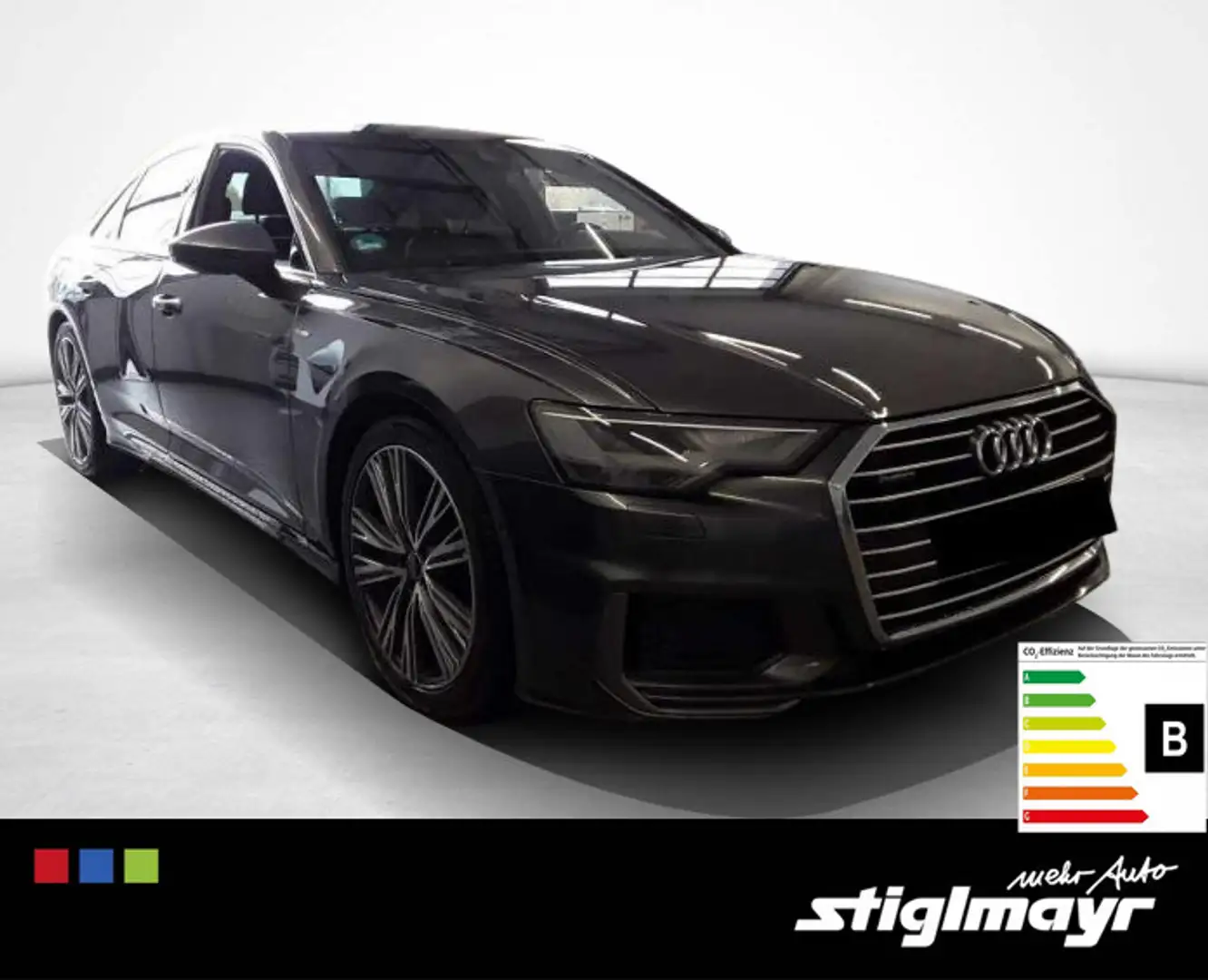 Audi A6 Limousine S-line 50 TFSIe quattro AHK+HUD+LEDER+NA Gris - 1