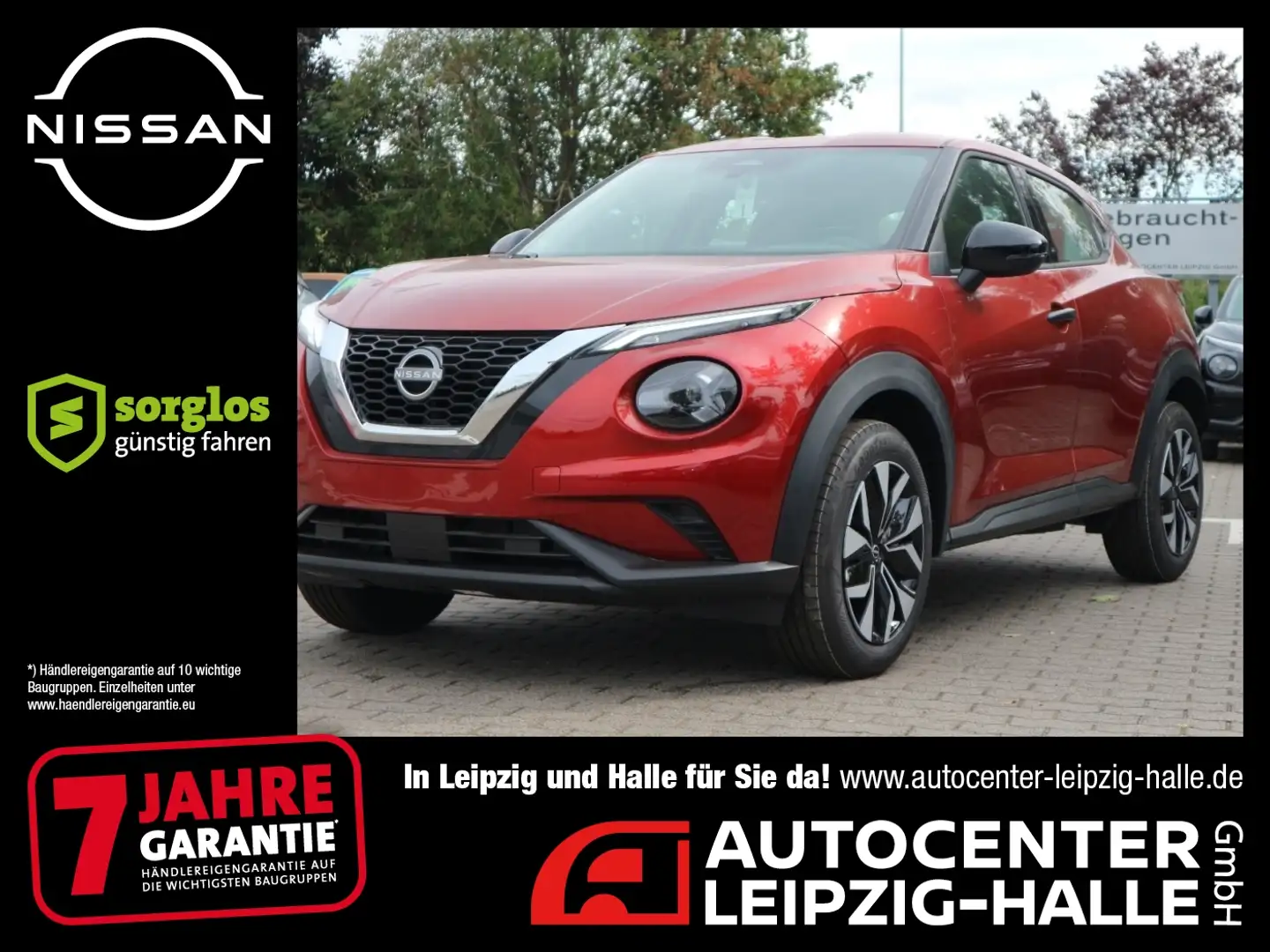 Nissan Juke ACENTA 1.0 DIG-T 6MT Sitzheizung Spurhalter Rouge - 1