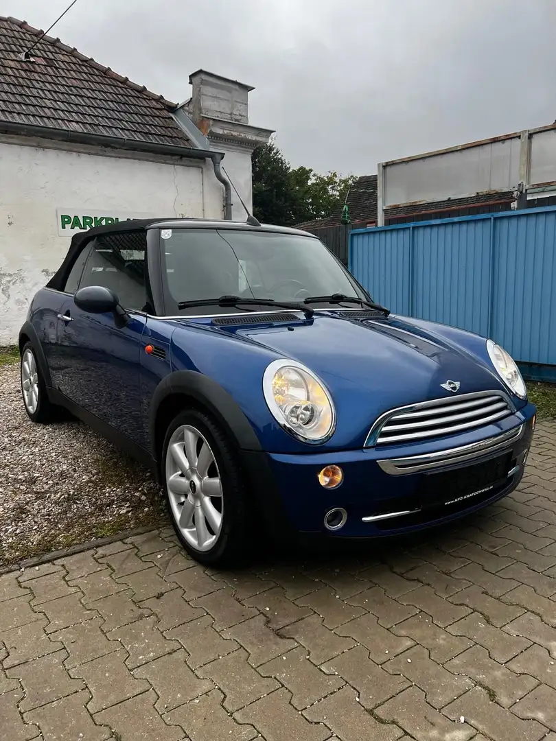 MINI One Cabrio Neu Pickerl Mini one Cabrio 58.000Km Blau - 1