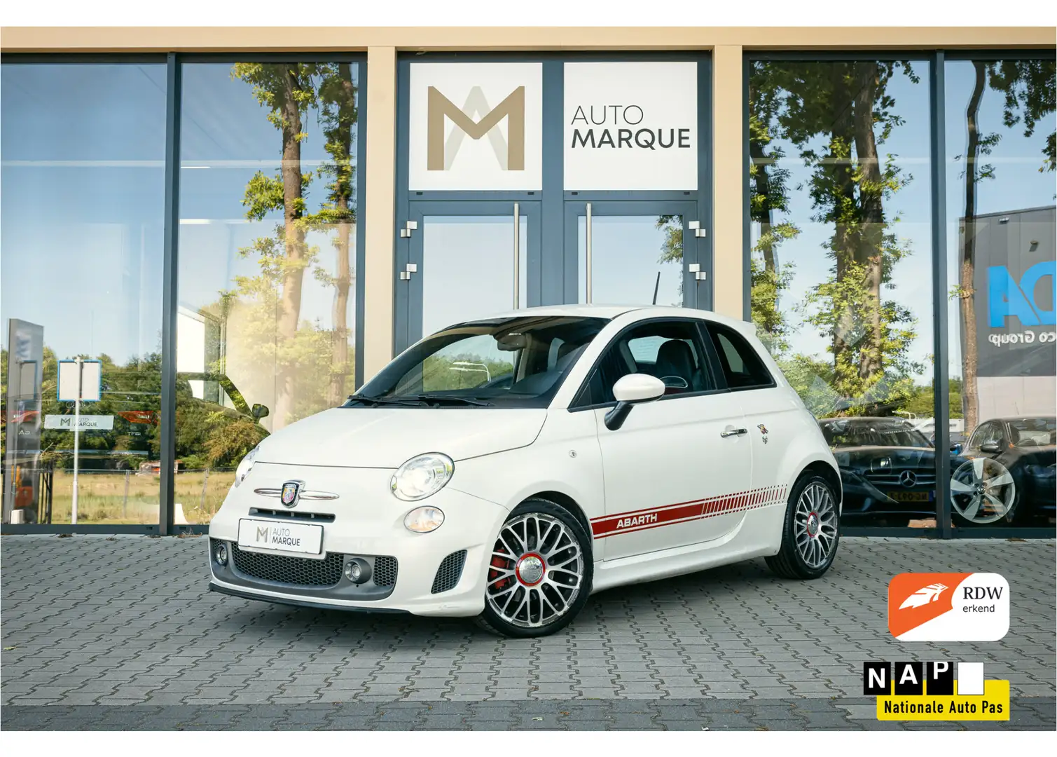 Fiat 500 Abarth 1.4 T-Jet Turismo 160PK | Xenon | Leder | 17" LM V Blanco - 1