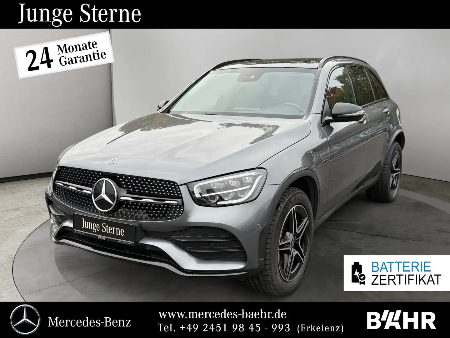 Mercedes-Benz GLC 300 GLC 300 e 4M AMG+Night/Pano/AHK/RFK/LED/LMR19" Grau - 1