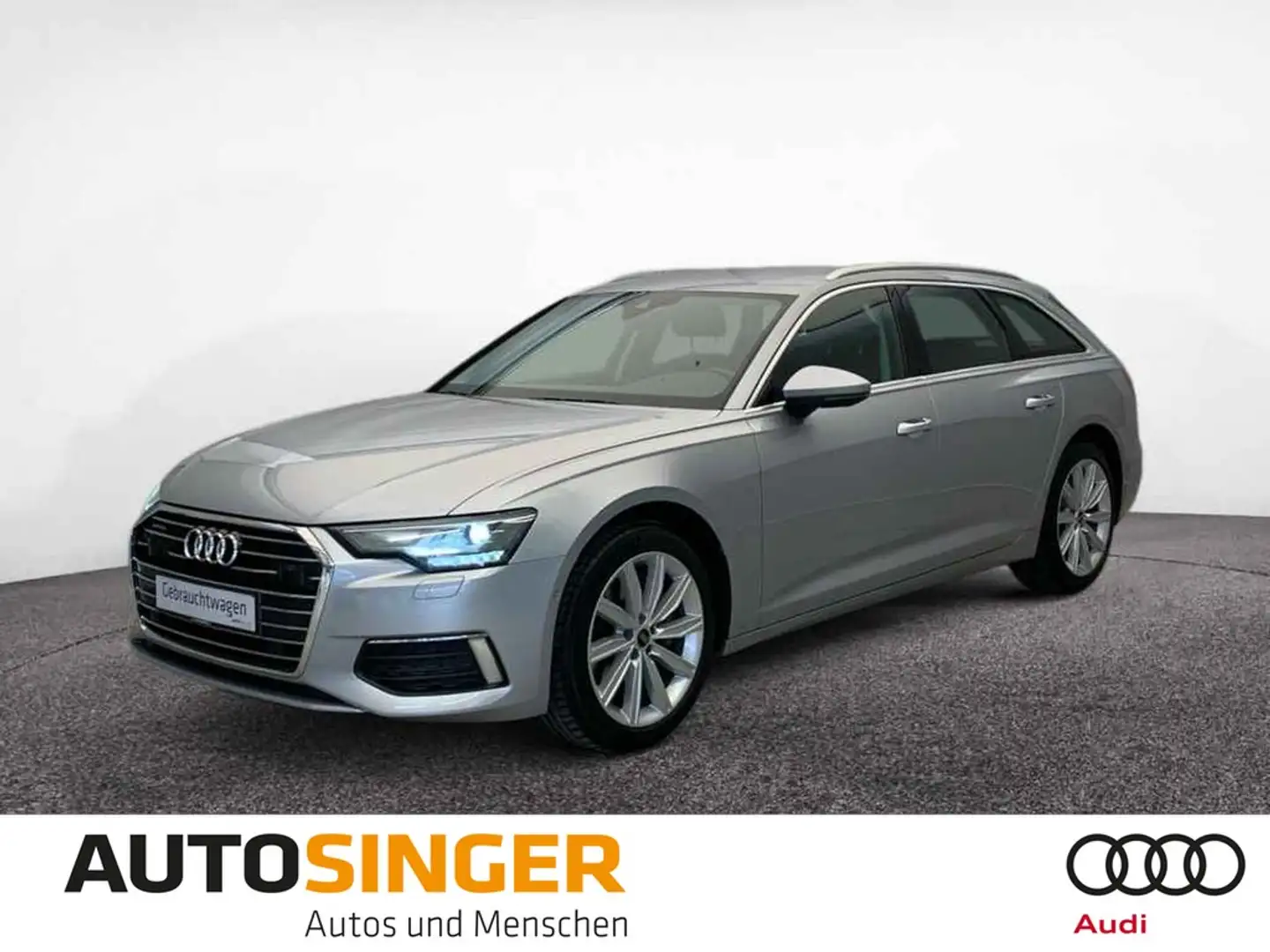 Audi A6 Avant Design 50 TDI qua *AHK*LED*LEDER*NAVI* Silber - 1