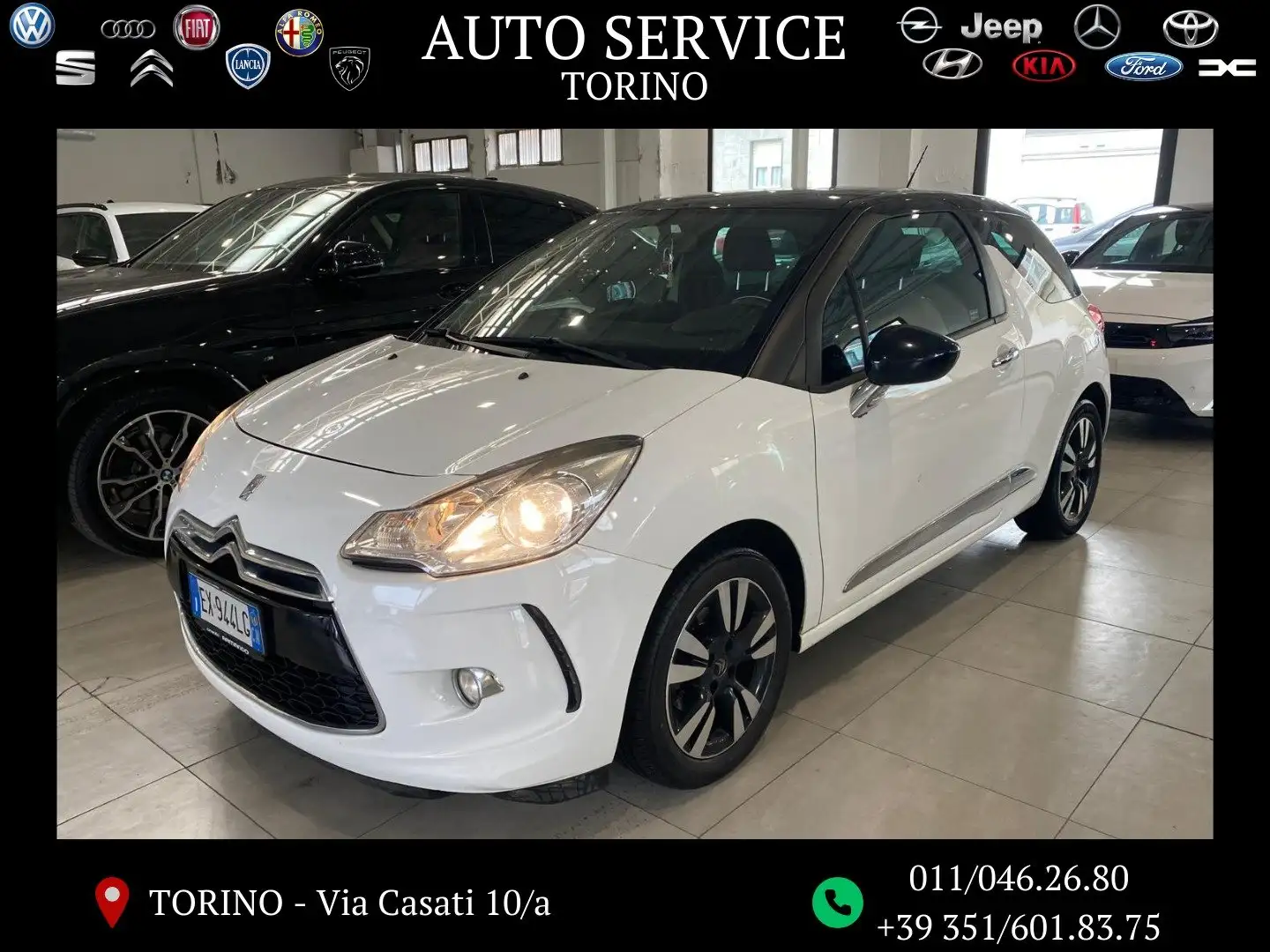 Citroen DS3 1.2 puretech So Chic 82cv pronta consegna Blanc - 1
