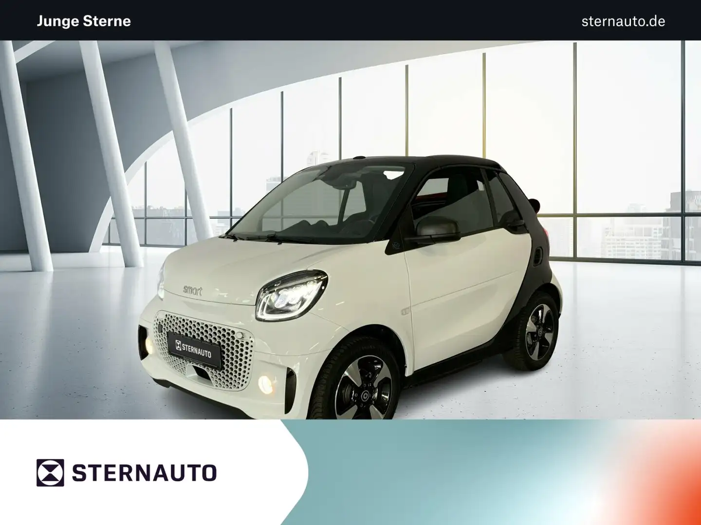 smart forTwo smart EQ fortwo cabrio Exclusive 22kW WinterPak Weiß - 1