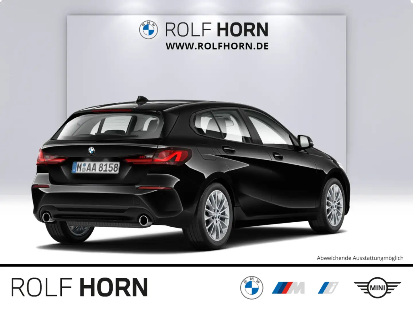 BMW 118 d Advantage Aut. PDC Sitzhzg LED Tempomat 17" Schwarz - 2