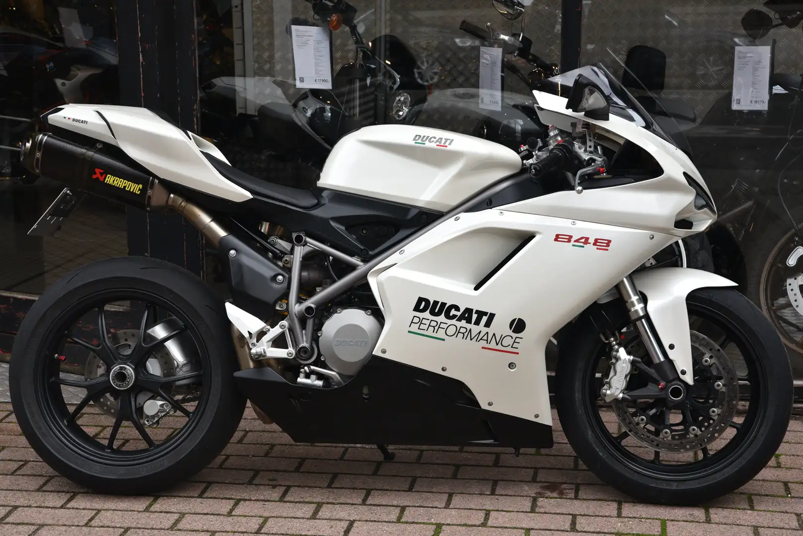 Ducati 848 ***MOTO VERTE*** Wit - 2