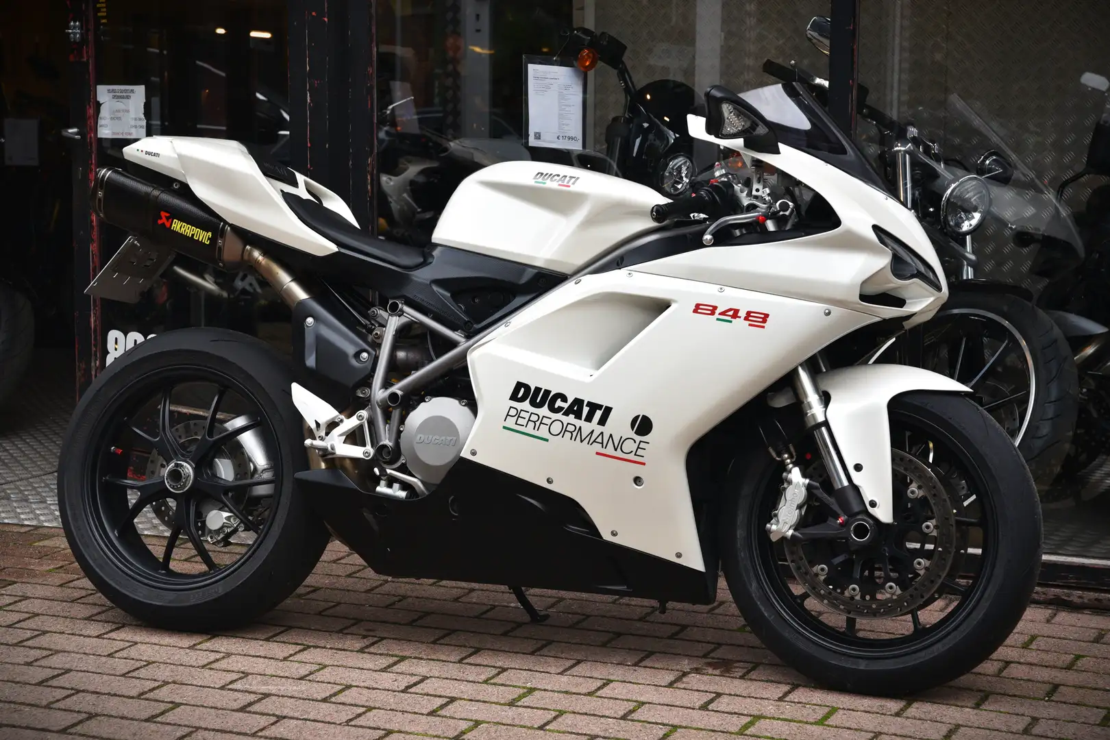 Ducati 848 ***MOTO VERTE*** Wit - 1