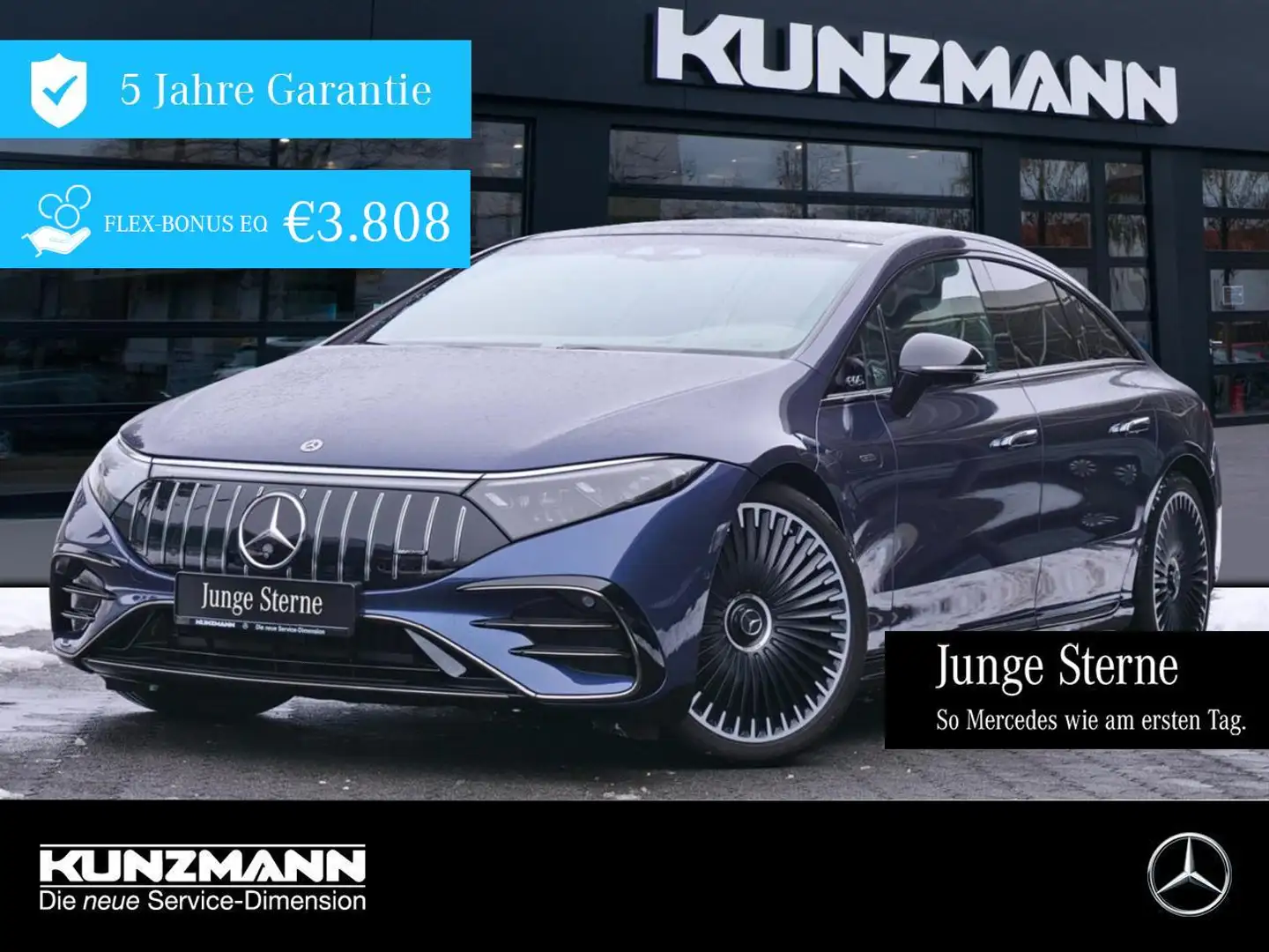 Mercedes-Benz EQS 53 AMG 4M+ Night Panorama Distronic 360° AHK Bleu - 1