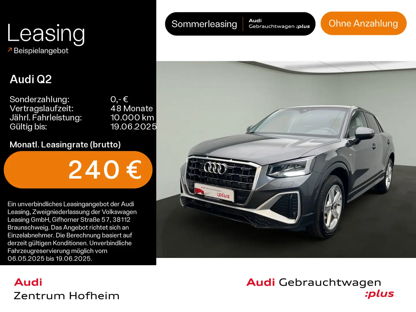 Audi Q2 30 TFSI S line*LED*Virtual*Vorb Navi*Sportsit Grau - 1